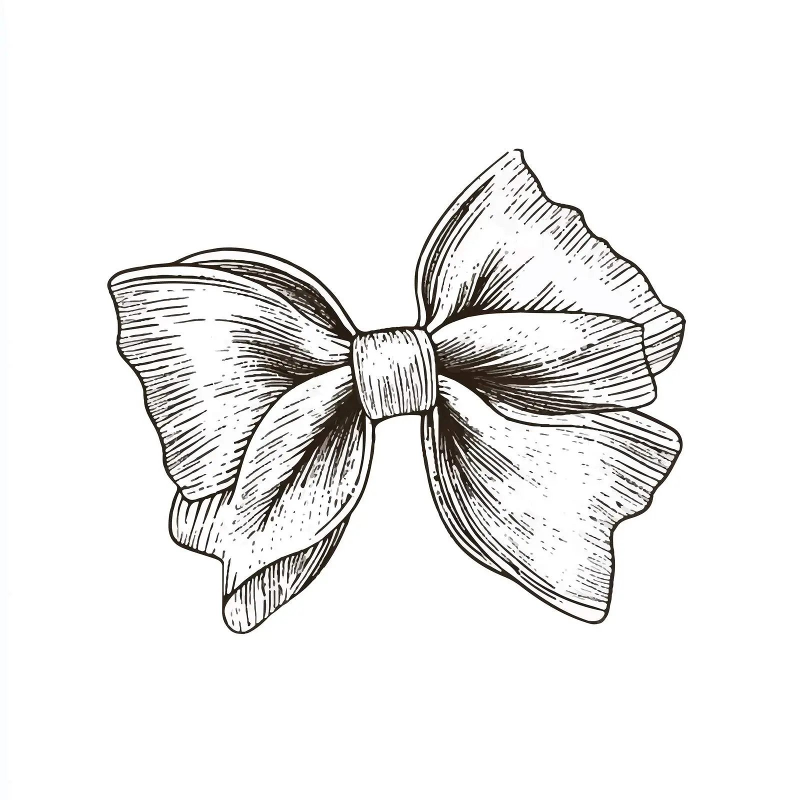 Hand Drawn Farfalle Pasta on White Background — free download from Dotvec