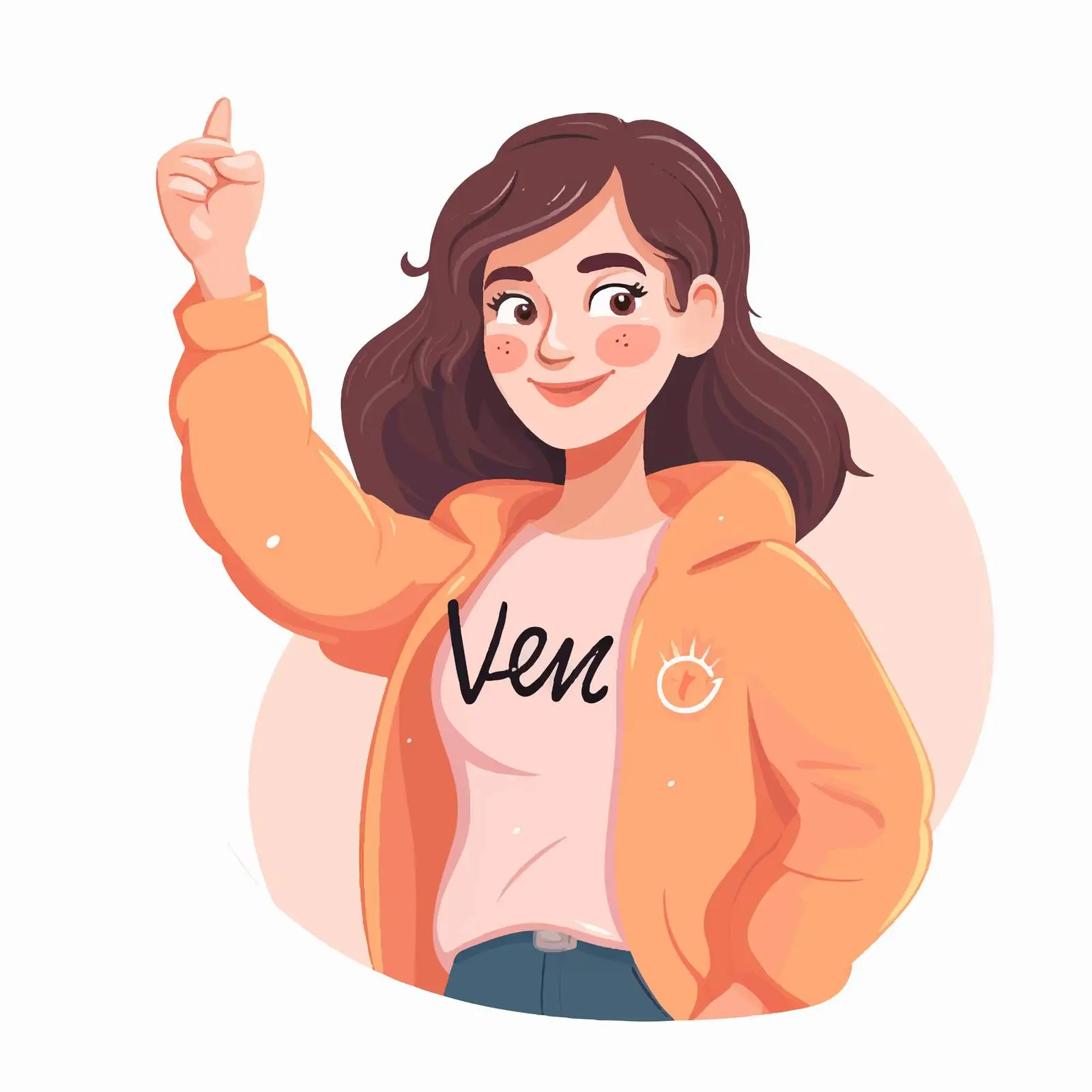 Hand-Drawn Feminist Art with Motivational Phrase – free empowered image from Dotvec