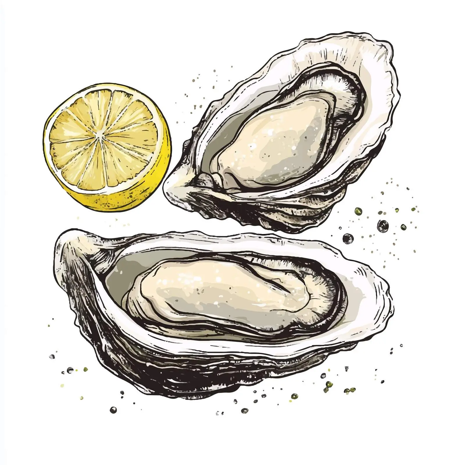 Hand Drawn Fish Steak on White Background — free download from Dotvec