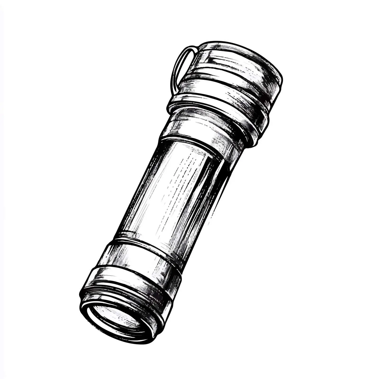 Hand Drawn Flashlight Sketch Vector Illustration — free download from Dotvec