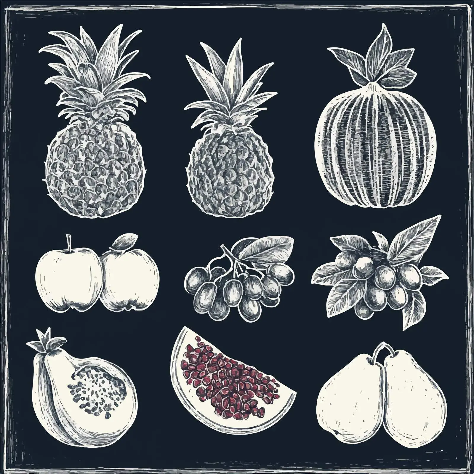 Hand-Drawn Fruit Sketches Collection — free download from Dotvec