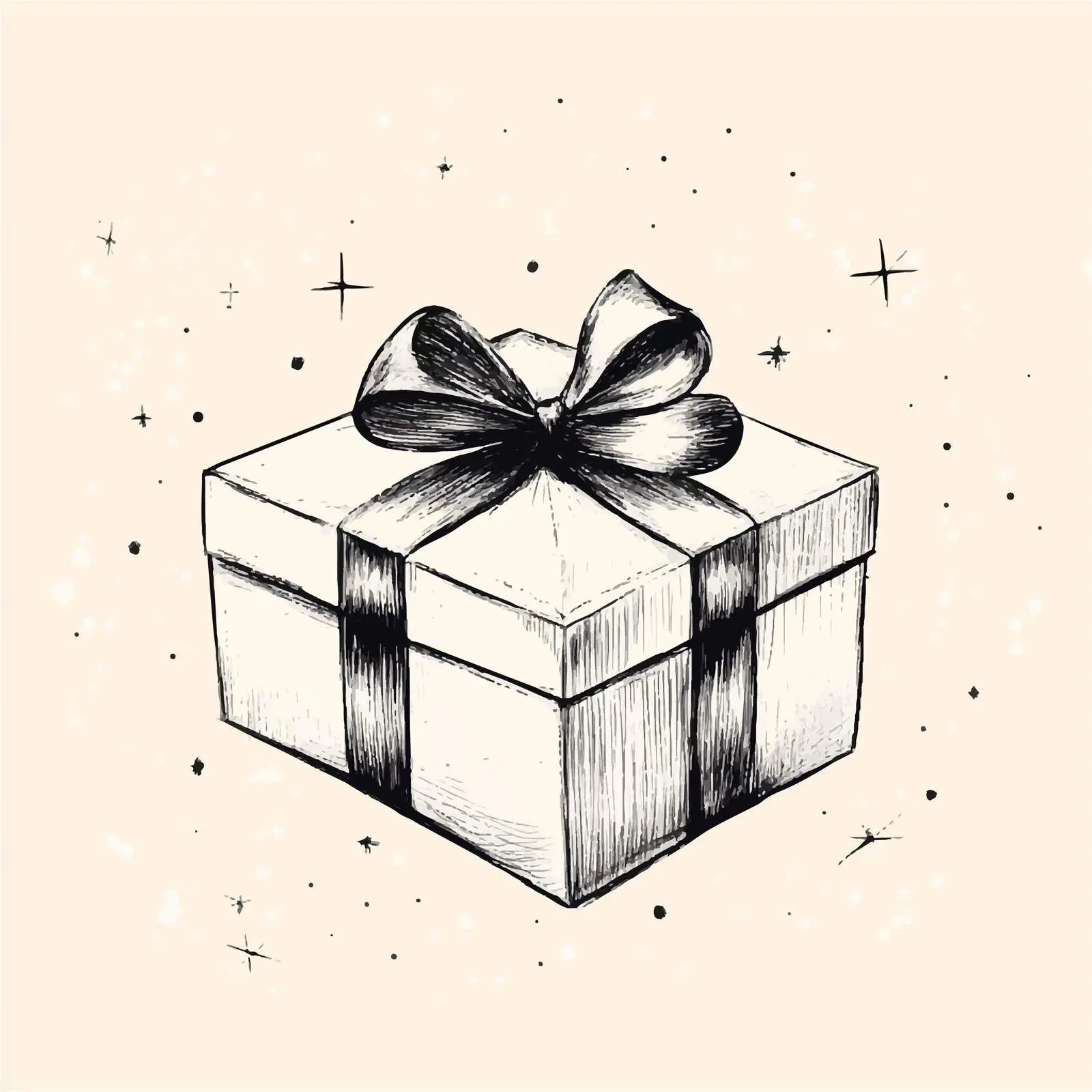 Hand Drawn Gift Box Sketch Vector Illustration — free download from Dotvec