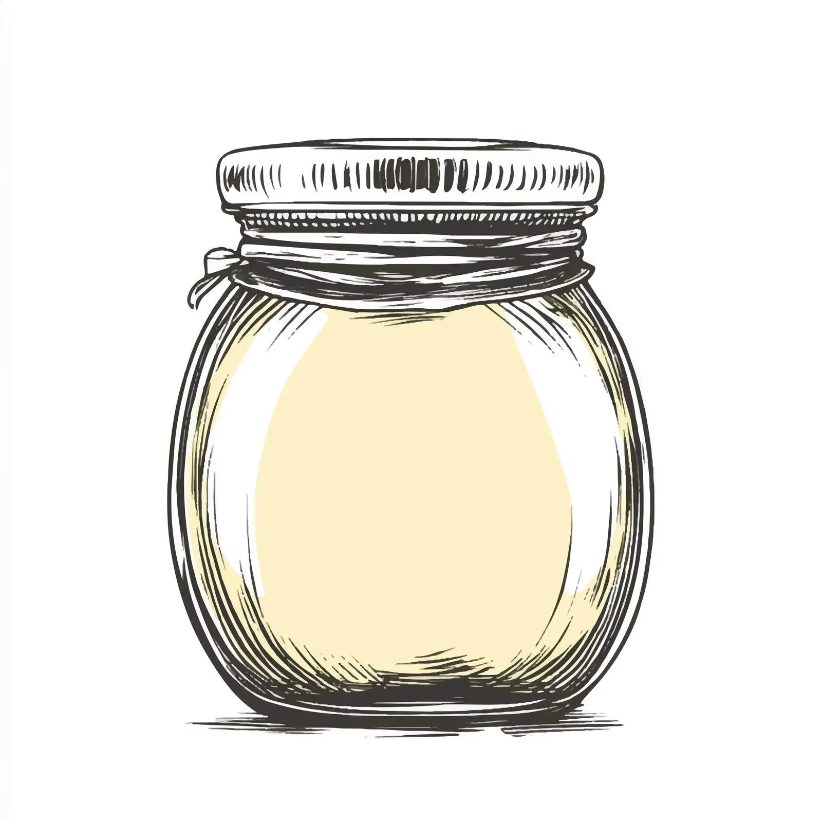 Hand-Drawn Glass Jar of Honey Illustration — free download from Dotvec