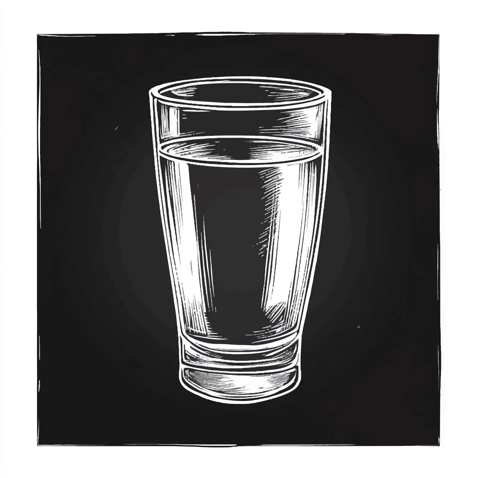 Hand Drawn Glass of Water Sketch — free download from Dotvec