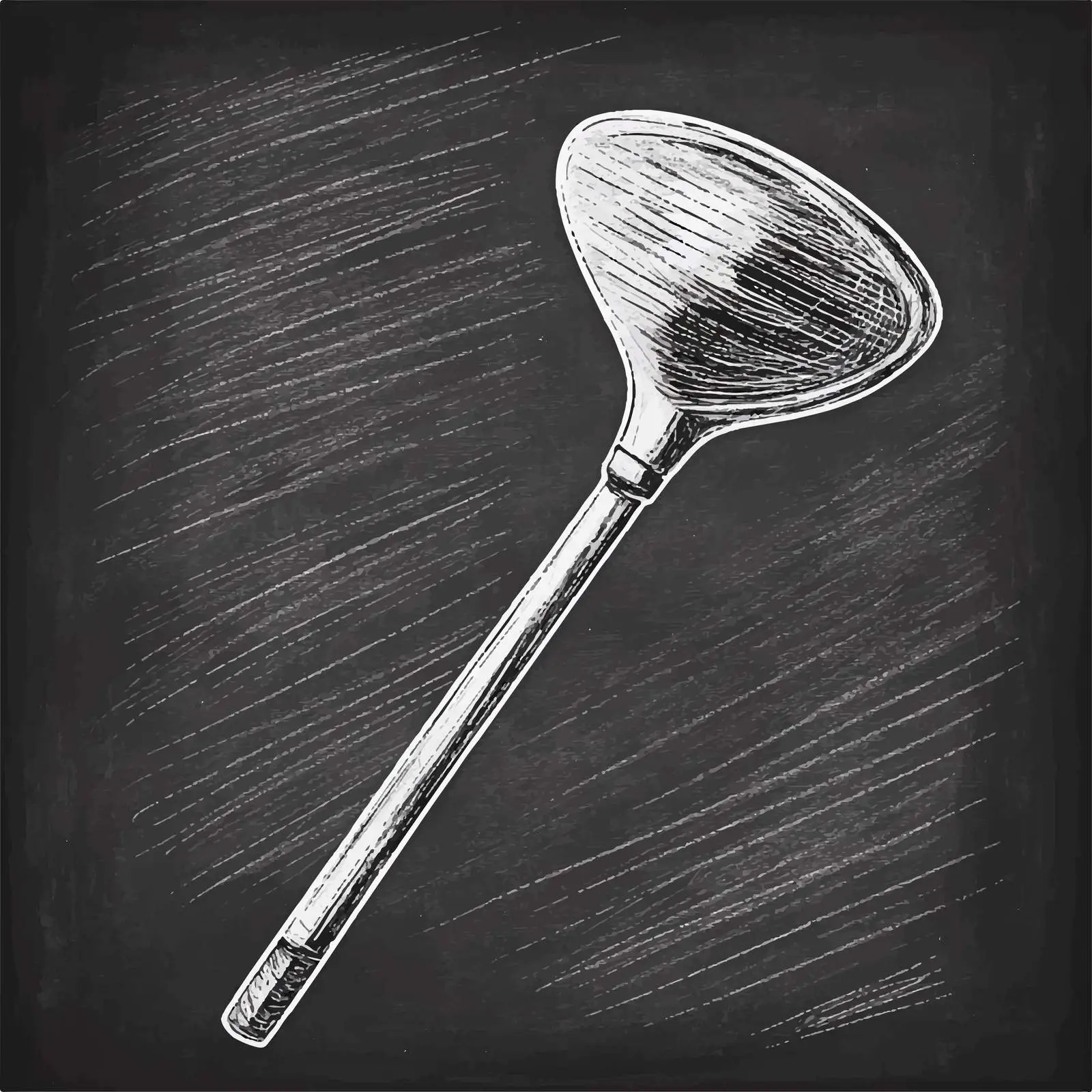 Hand Drawn Golf Club Sketch on Chalkboard — free download from Dotvec