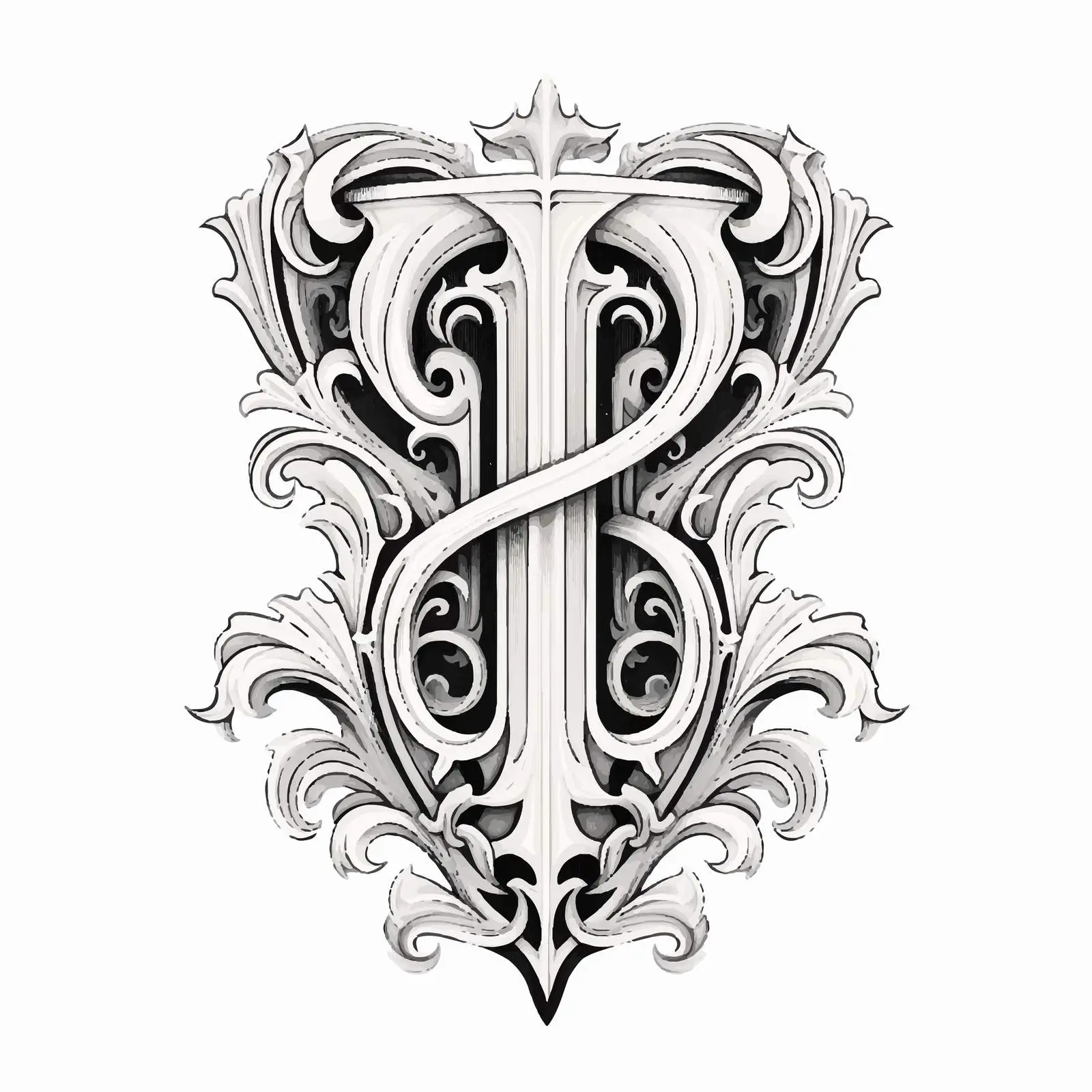 Hand Drawn Gothic Alphabet Lettering for Logos – free printable vector image from Dotvec