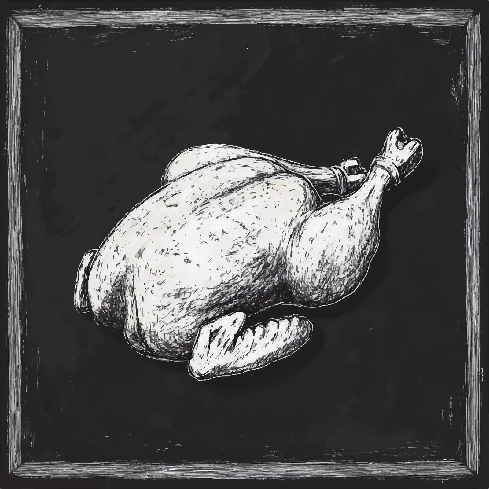 Hand Drawn Grilled Chicken Sketch Vector Art — free download from Dotvec