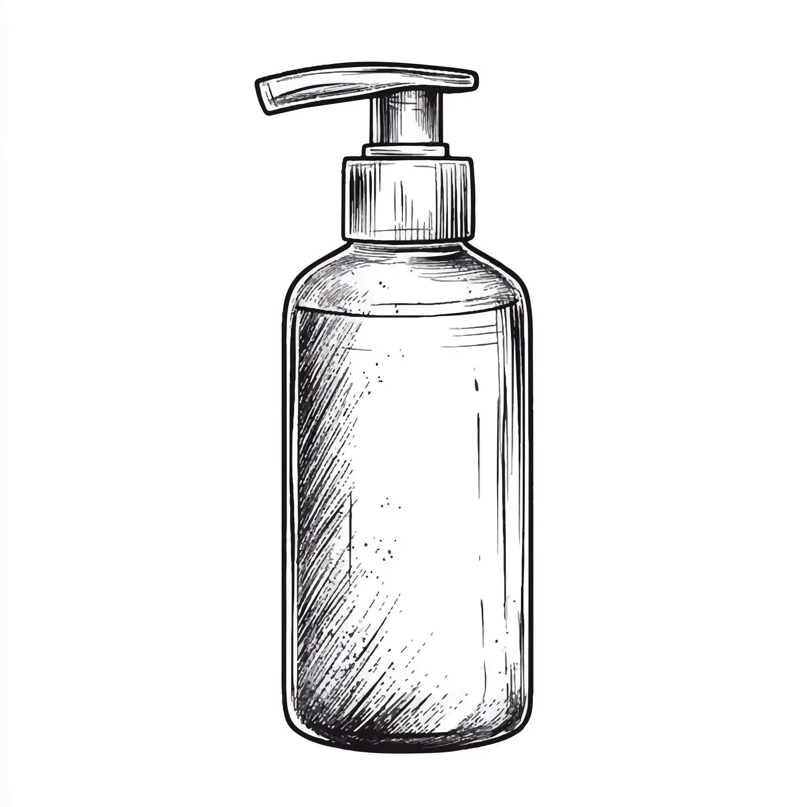 Hand Drawn Hair Mousse Spray Sketch Illustration — free download from Dotvec