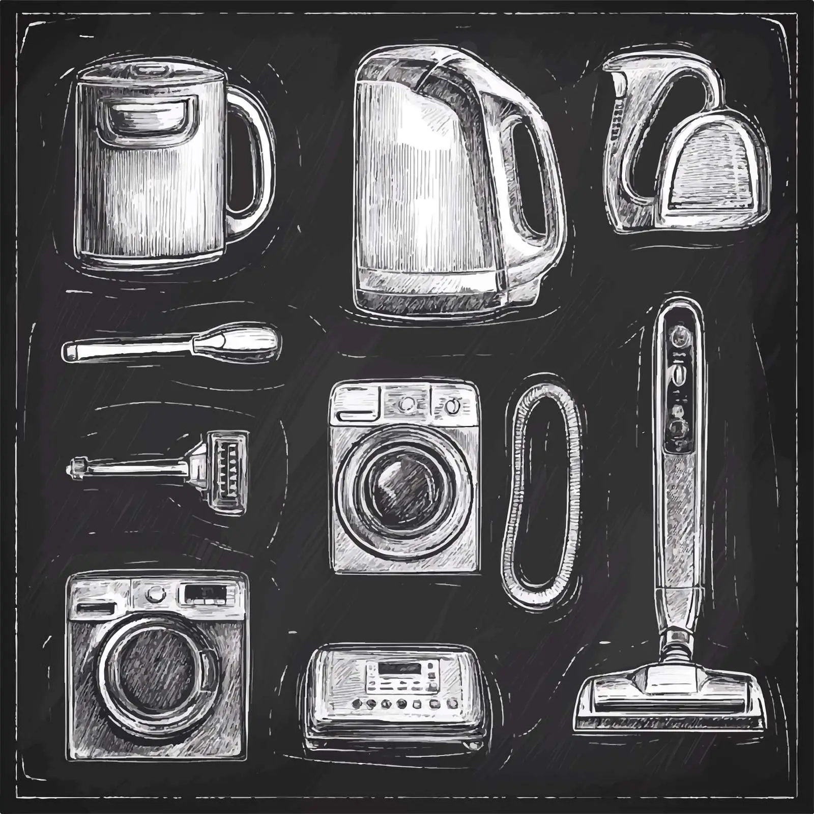 Hand-Drawn Home Appliances Sketch Set — free download from Dotvec