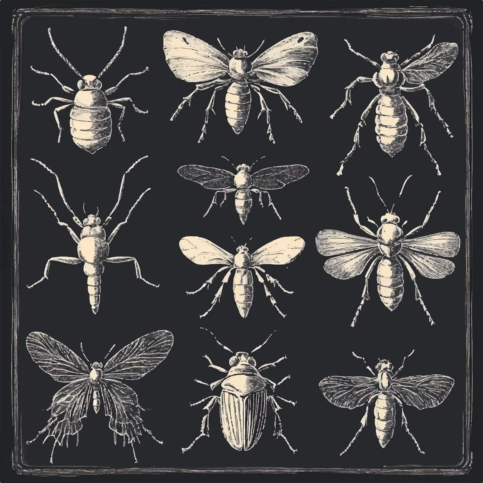 Hand Drawn Insect Sketch Collection — free download from Dotvec