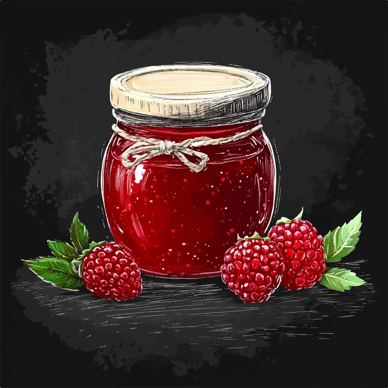 Hand Drawn Jam Sketch on Chalkboard Vector — free download from Dotvec