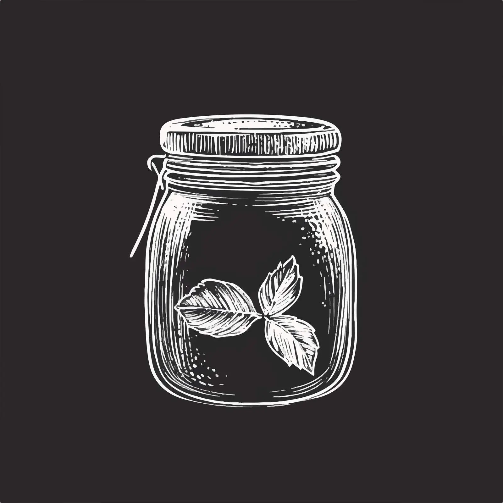 Hand-Drawn Jam Sketch Symbol on Chalkboard — free download from Dotvec