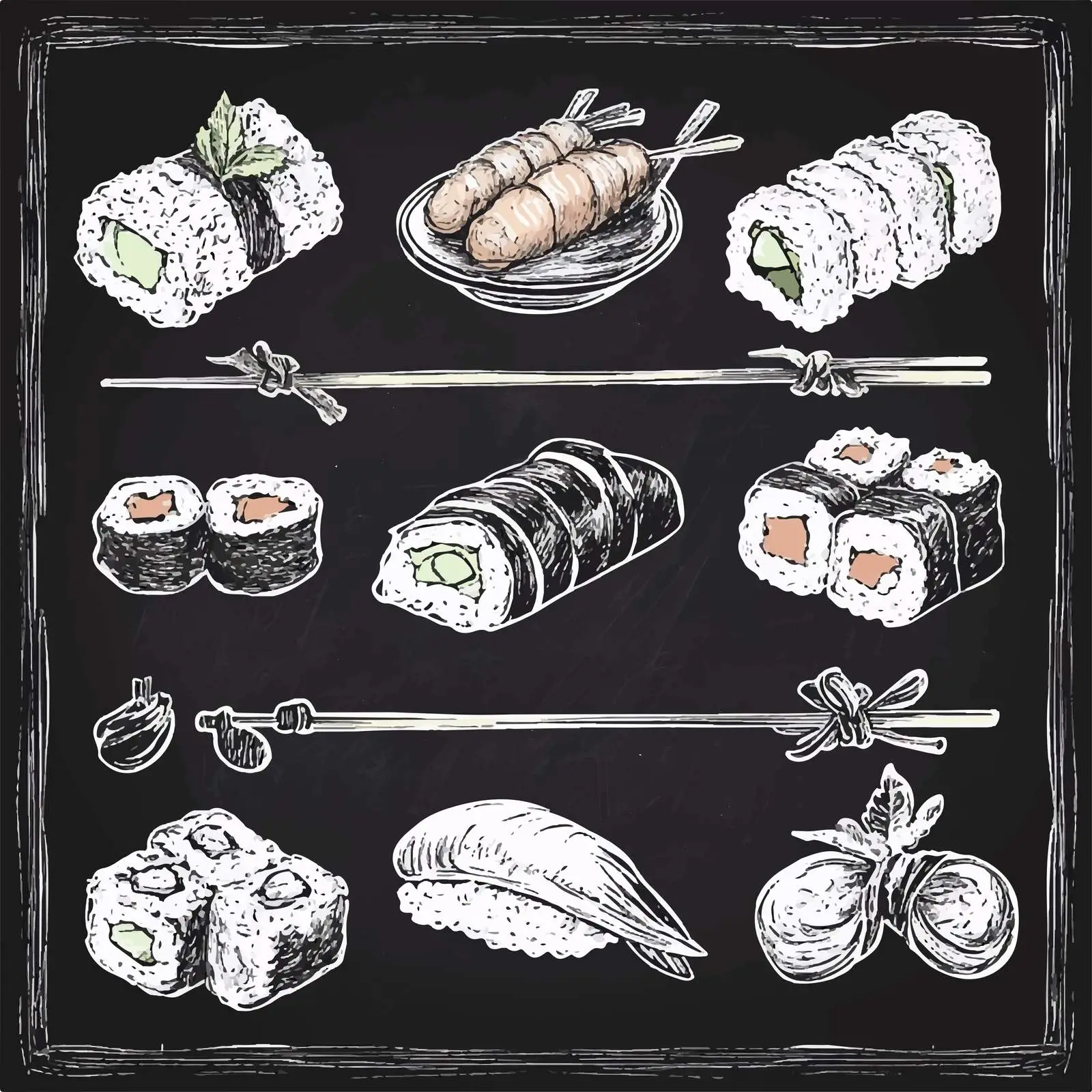 Hand Drawn Japanese Food Sketch Collection — free download from Dotvec
