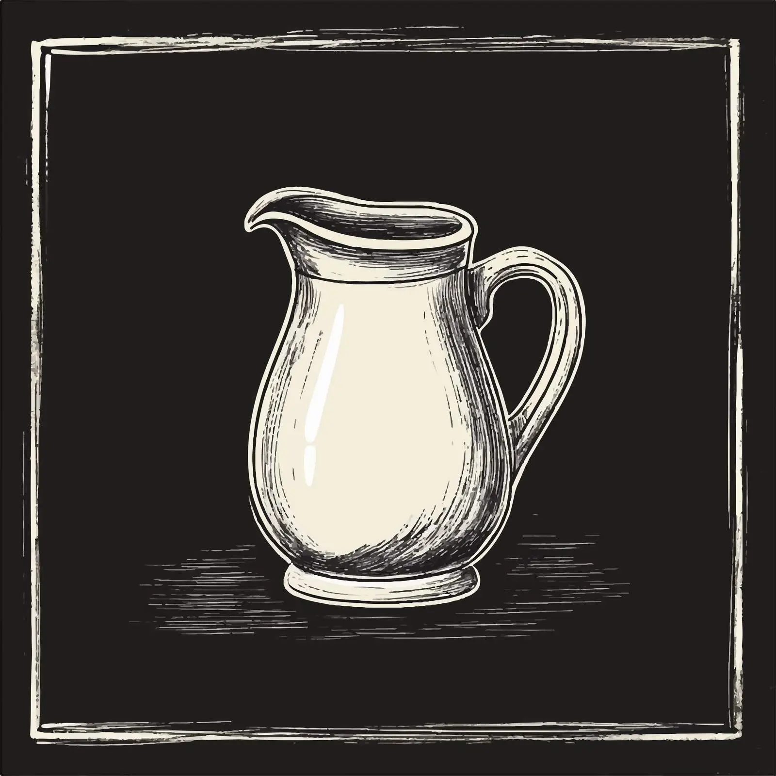Hand Drawn Jug Sketch on Chalkboard Background — free download from Dotvec