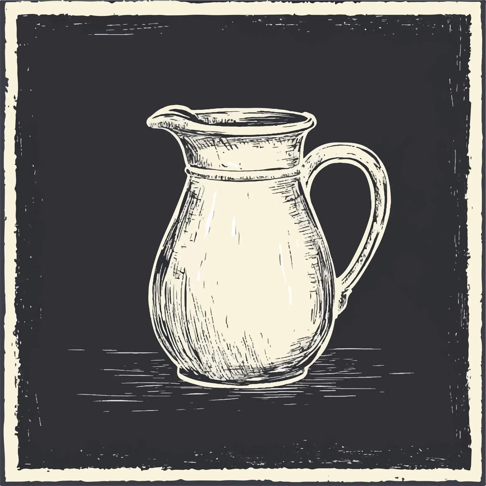 Hand Drawn Jug Icon on Chalkboard Background — free download from Dotvec