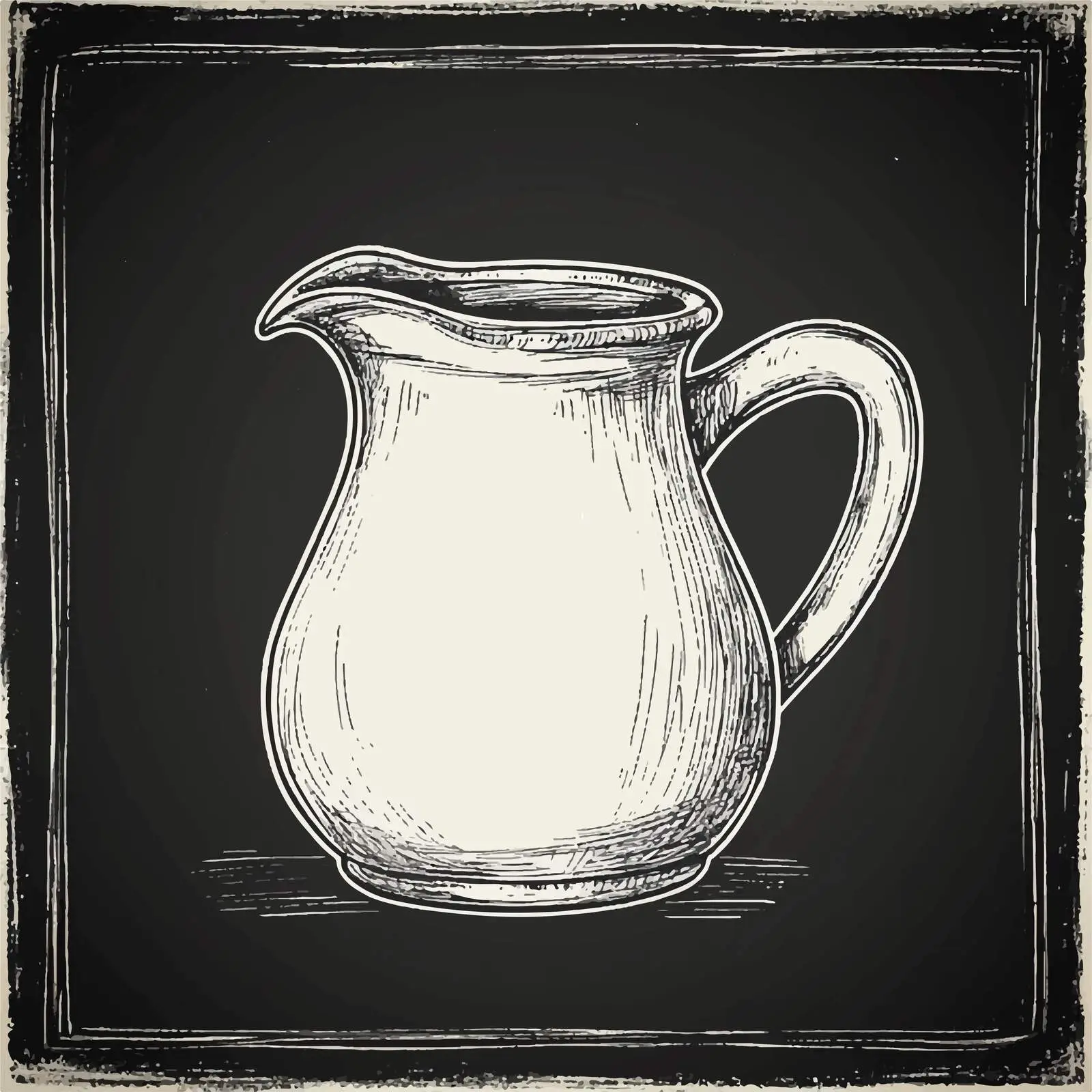 Hand Drawn Jug Sketch on Chalkboard Background — free download from Dotvec