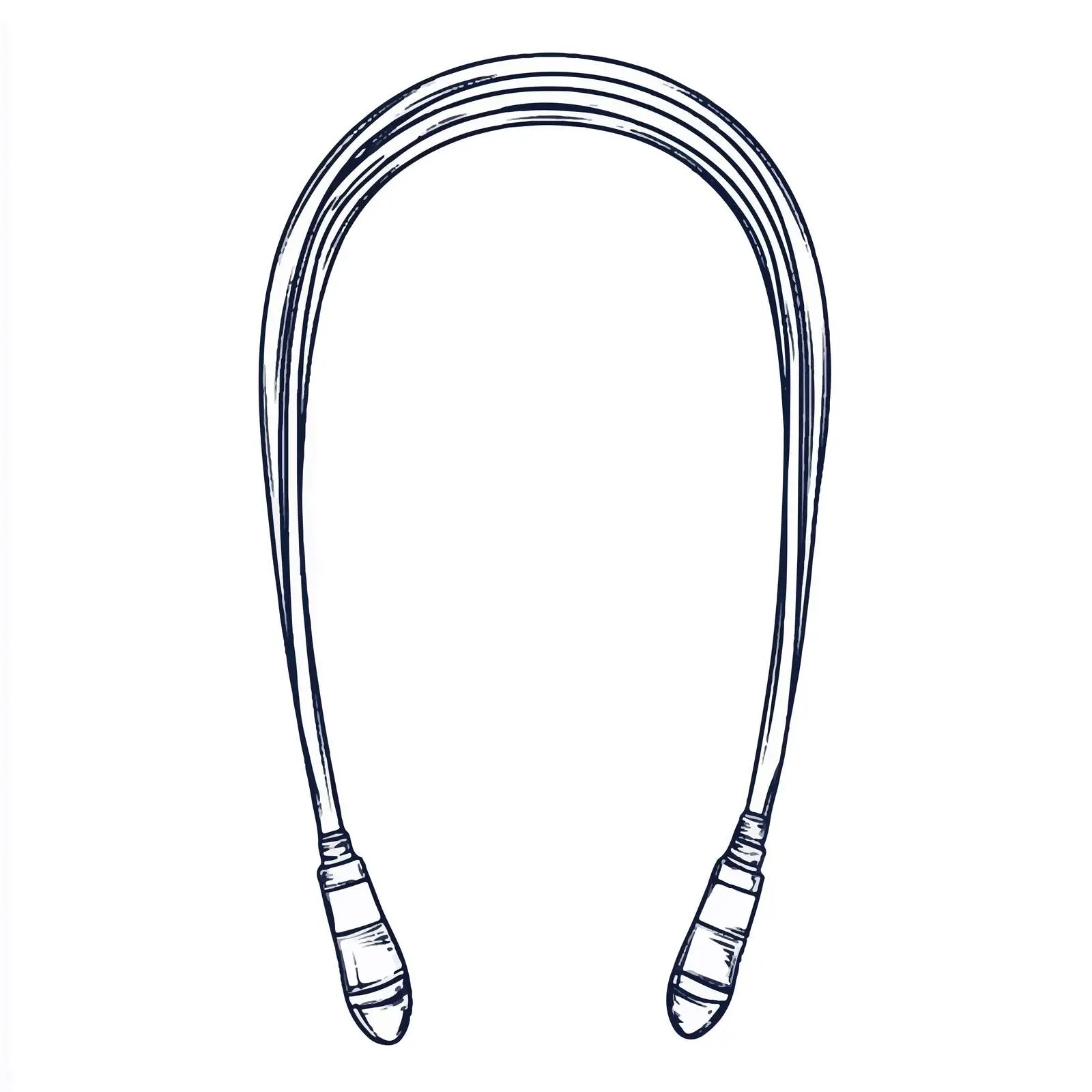 Hand Drawn Jump Rope Sketch on White Background – free skip image from Dotvec