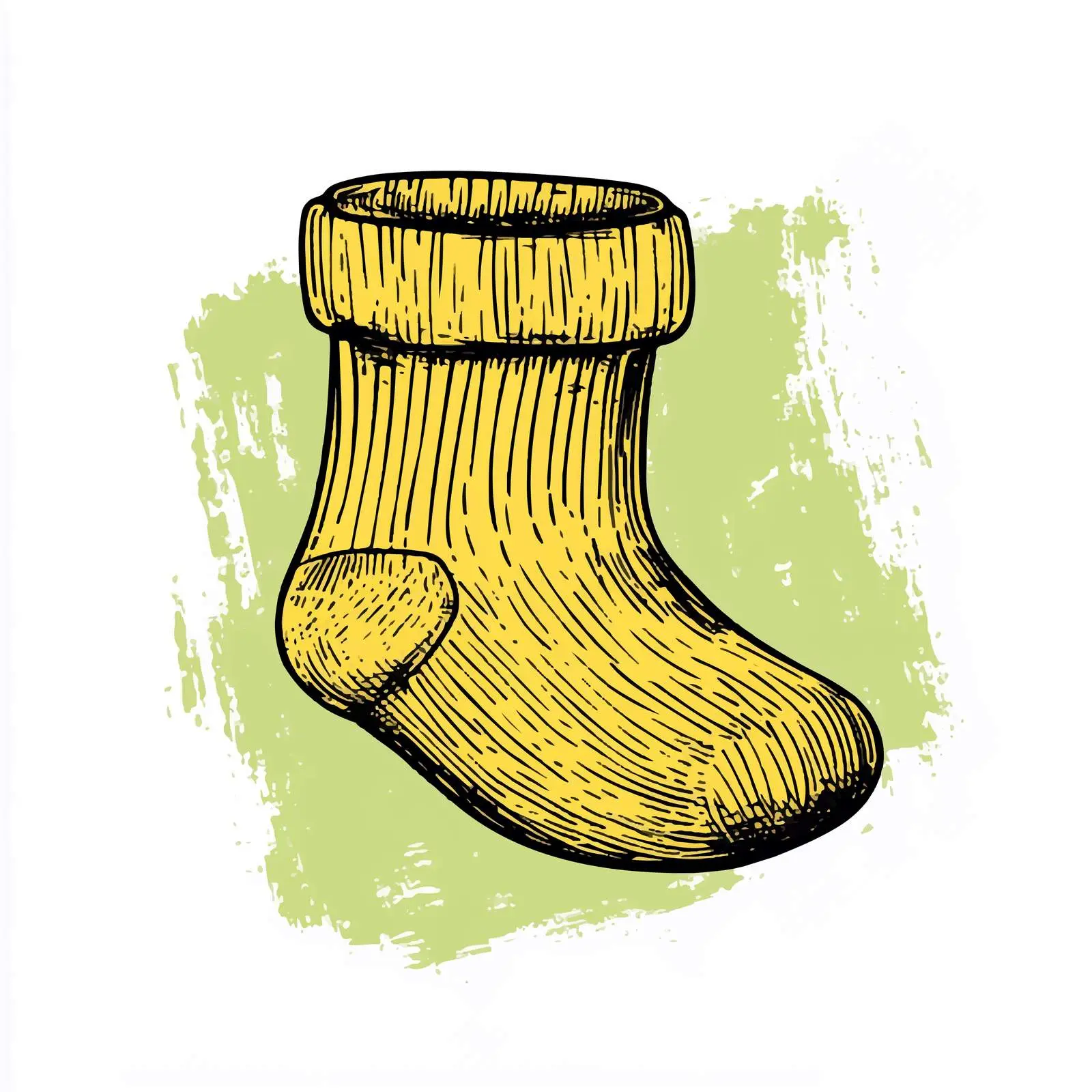 Hand-Drawn Wool Sock Sketch for Kids — free download from Dotvec