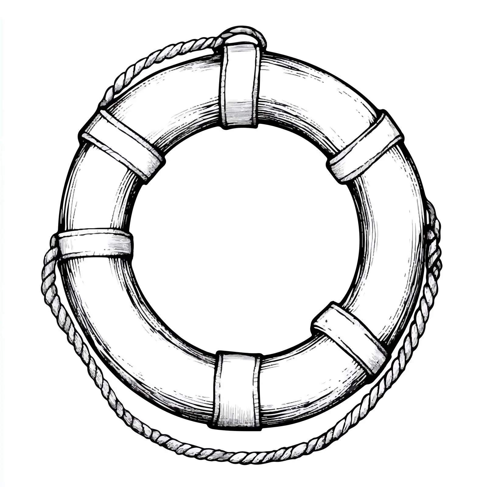 Hand Drawn Lifebuoy Sketch Vector Illustration — free download from Dotvec