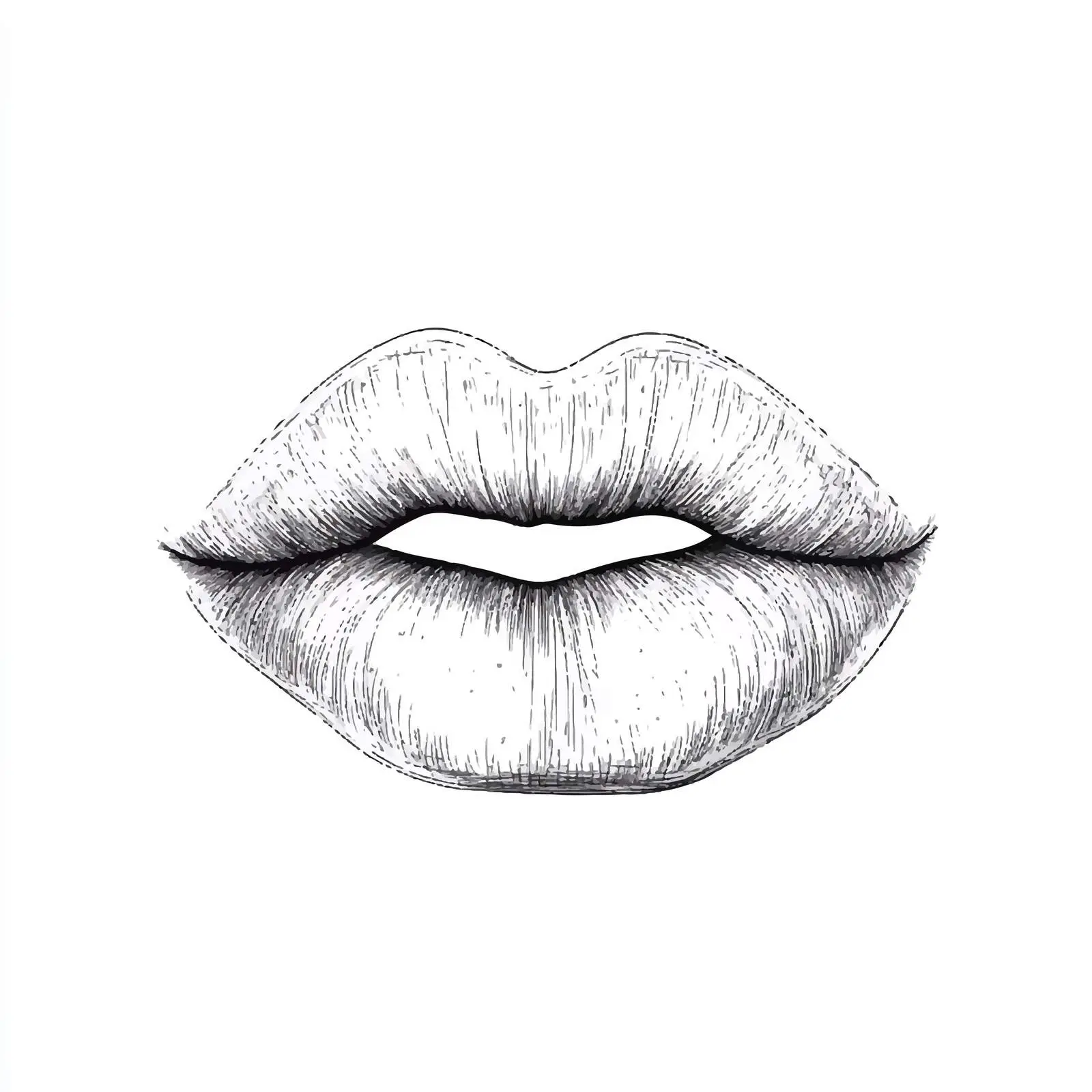 Hand-Drawn Lips Vector Illustration Artwork — free download from Dotvec