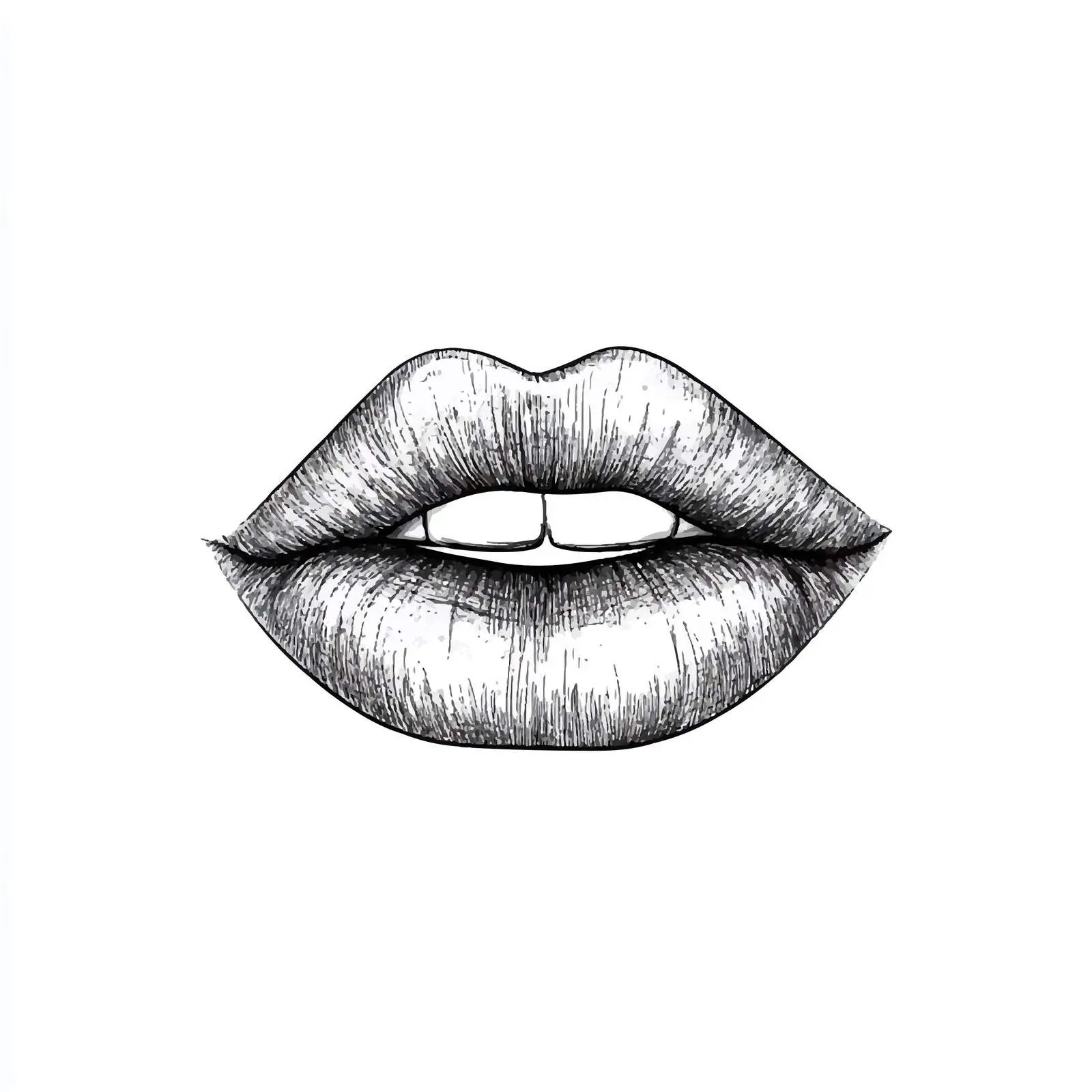 Hand-Drawn Lip Illustrations in Vector Style — free download from Dotvec