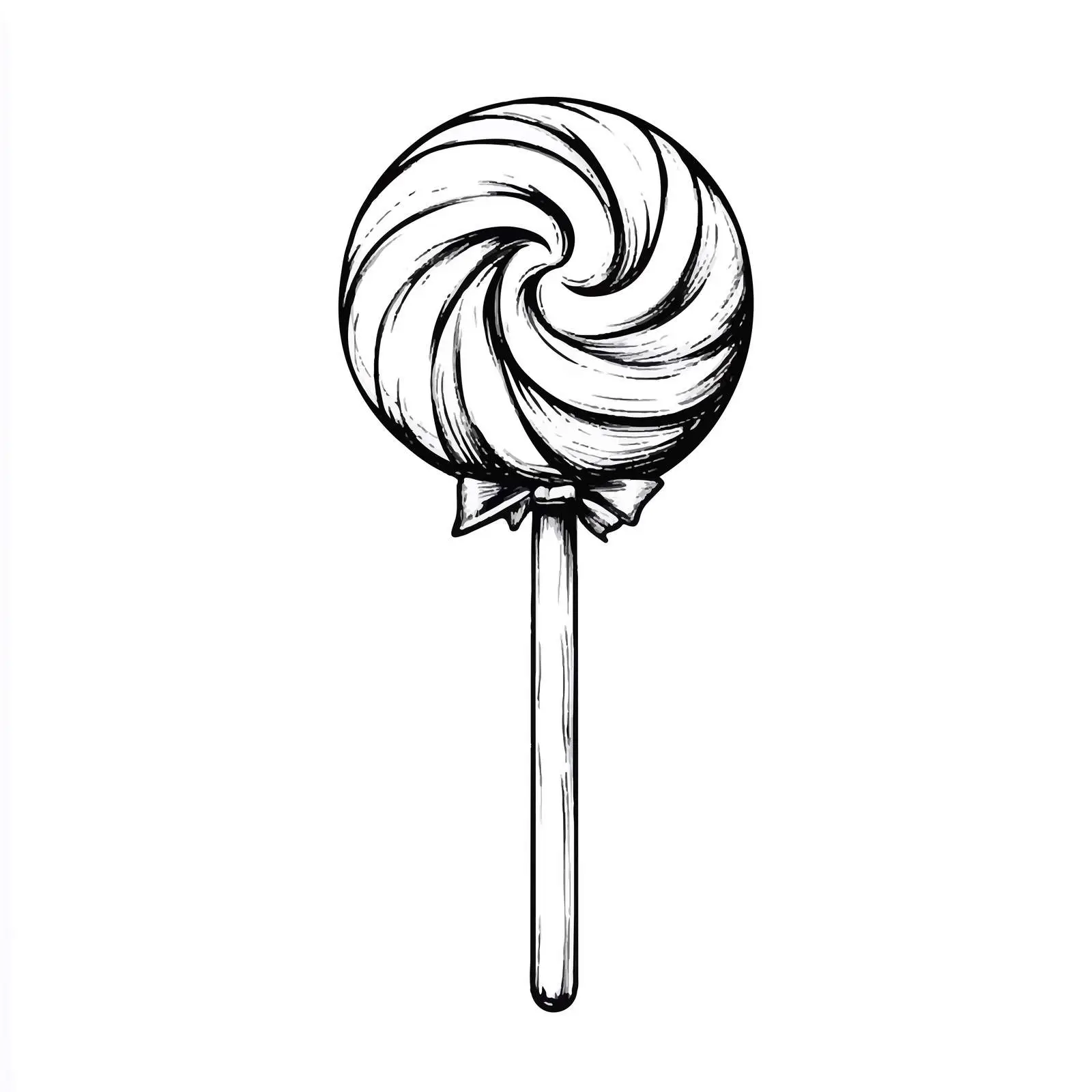 Hand-Drawn Lollipop Sketch for Creative Projects — free download from Dotvec