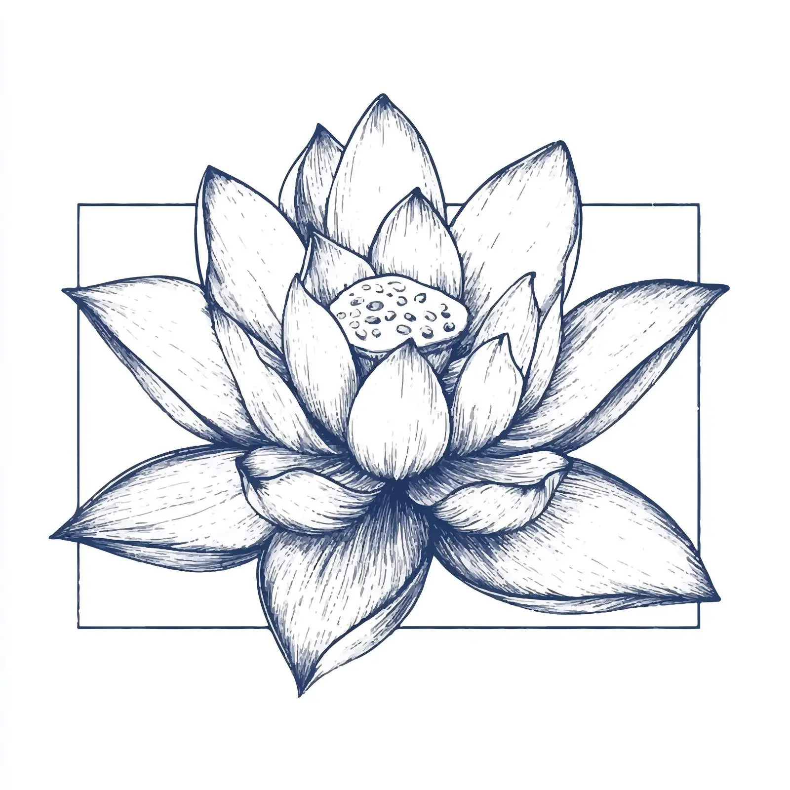 Hand Drawn Lotus Flower Sketch Illustration — free download from Dotvec