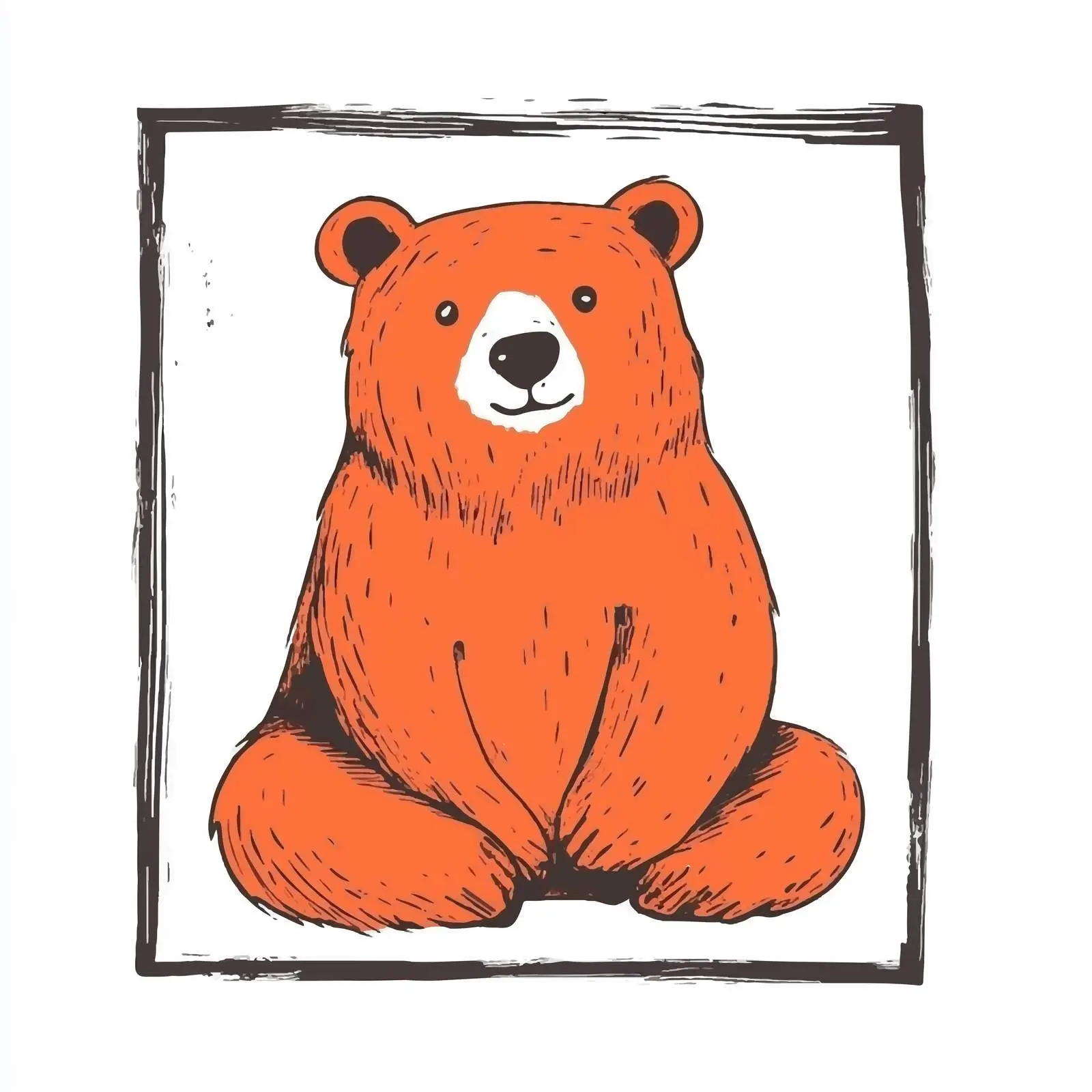 Hand Drawn Marmalade Bear Sketch Illustration — free download from Dotvec