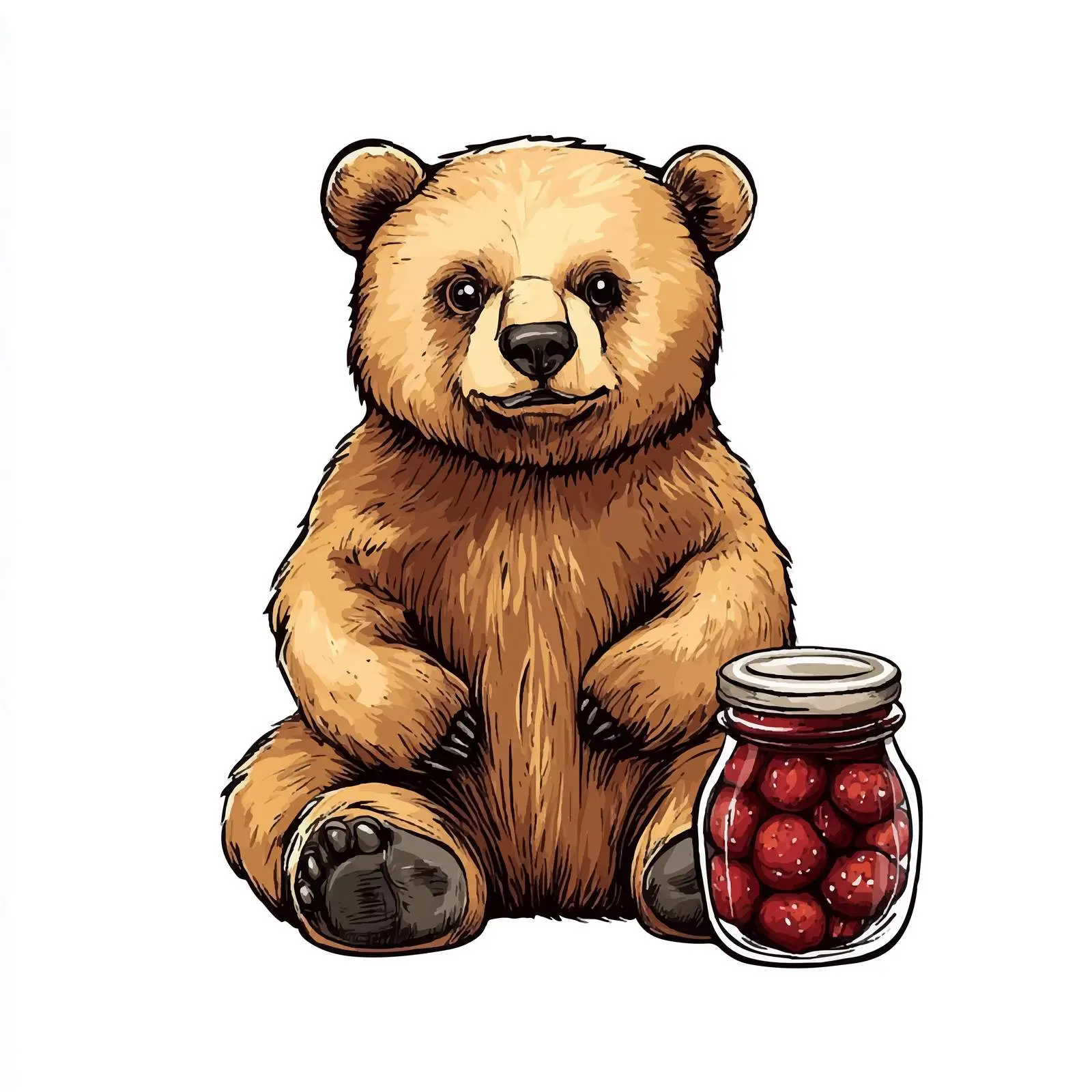 Hand Drawn Marmalade Bear Sketch Vector — free download from Dotvec
