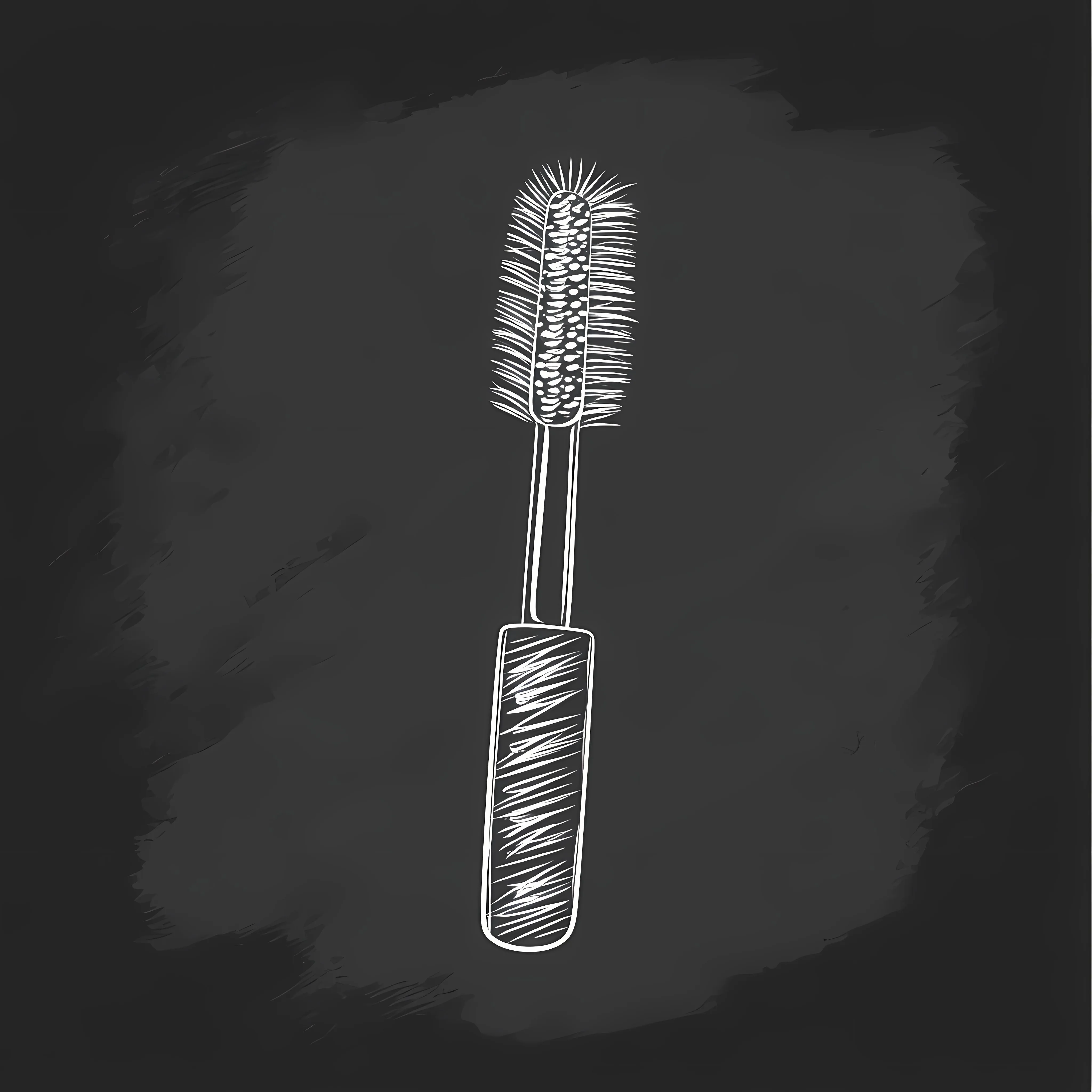 Hand Drawn Mascara Sketch on Chalkboard — free download from Dotvec