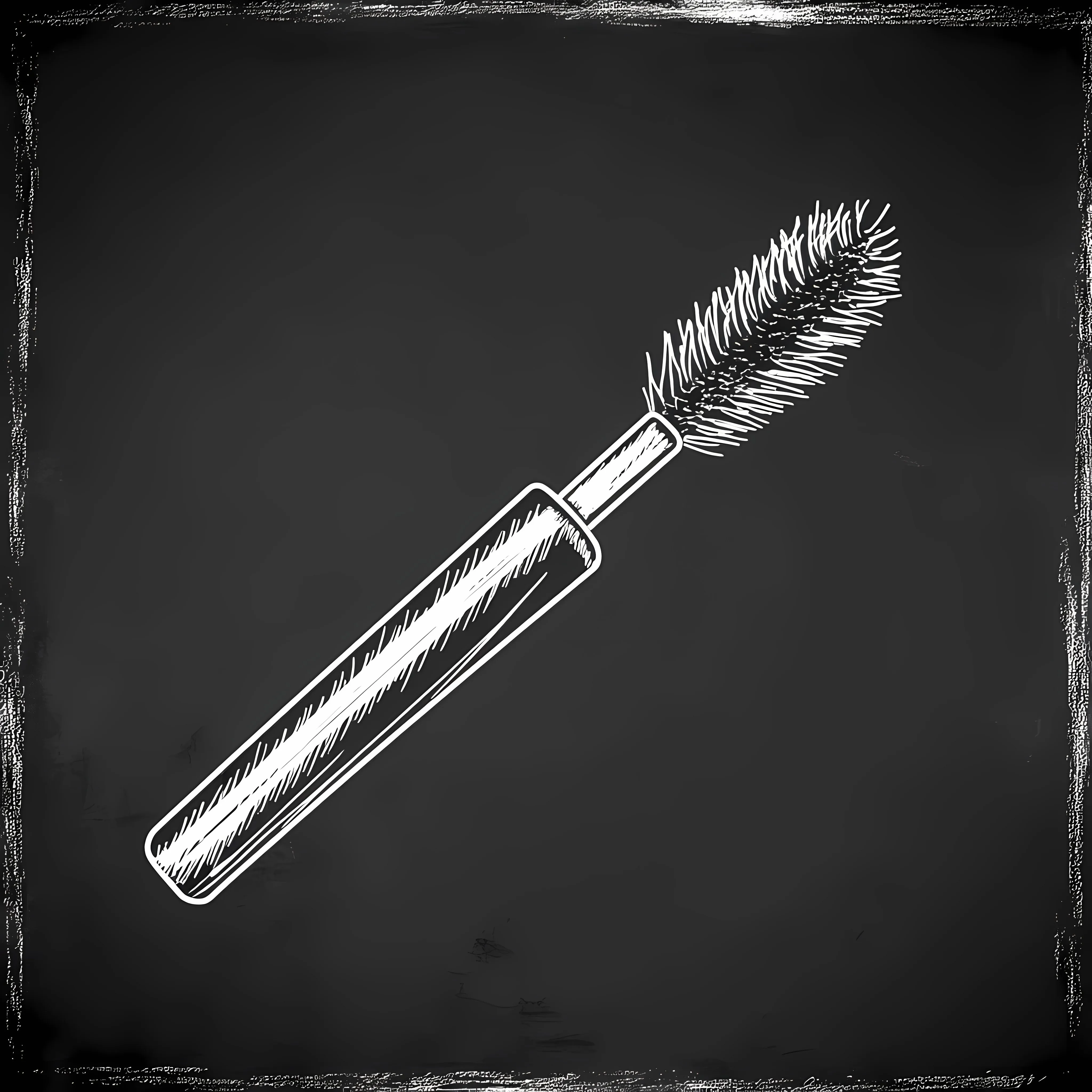 Hand Drawn Mascara Sketch on Chalkboard — free download from Dotvec