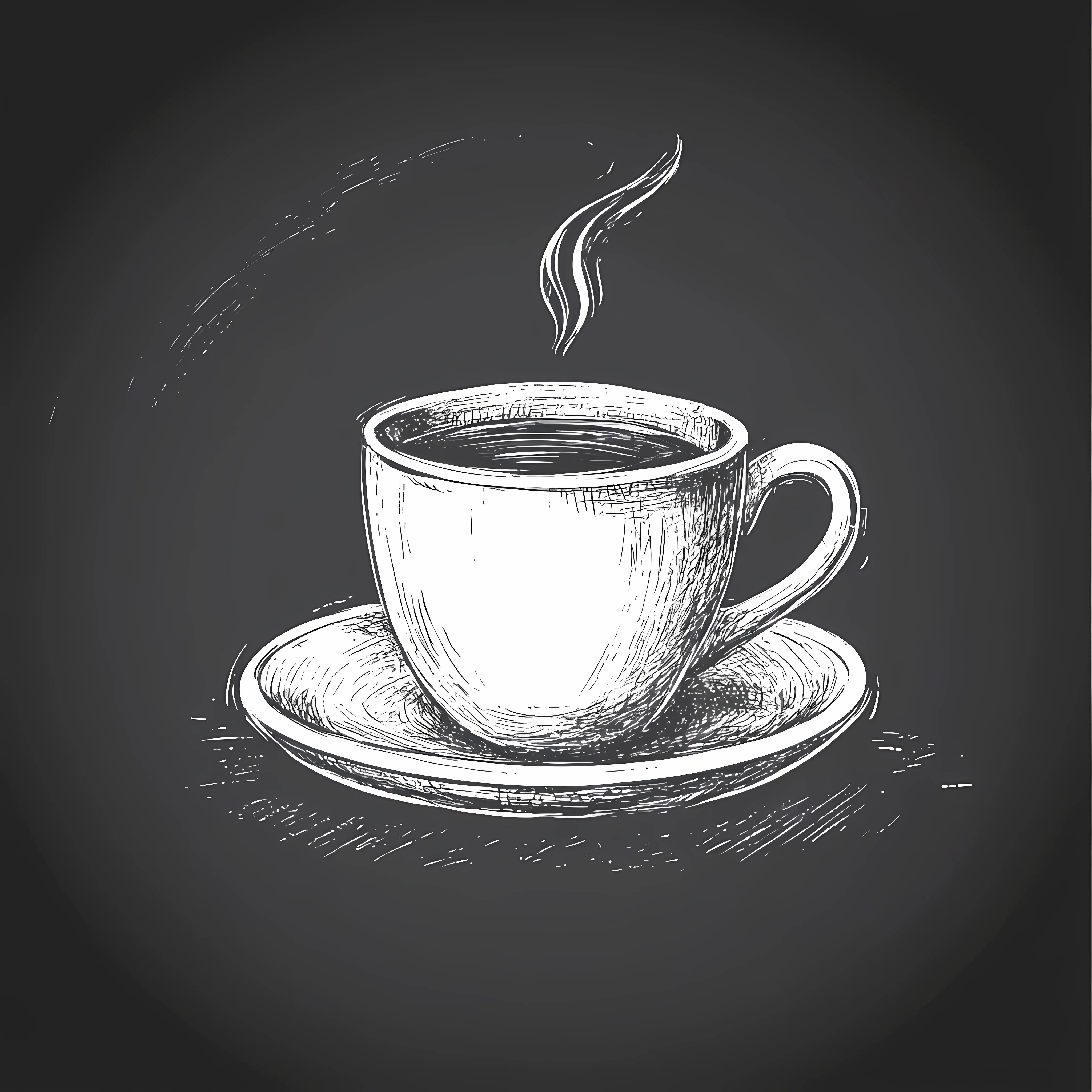 Hand Drawn Mug and Saucer Sketch Illustration — free download from Dotvec
