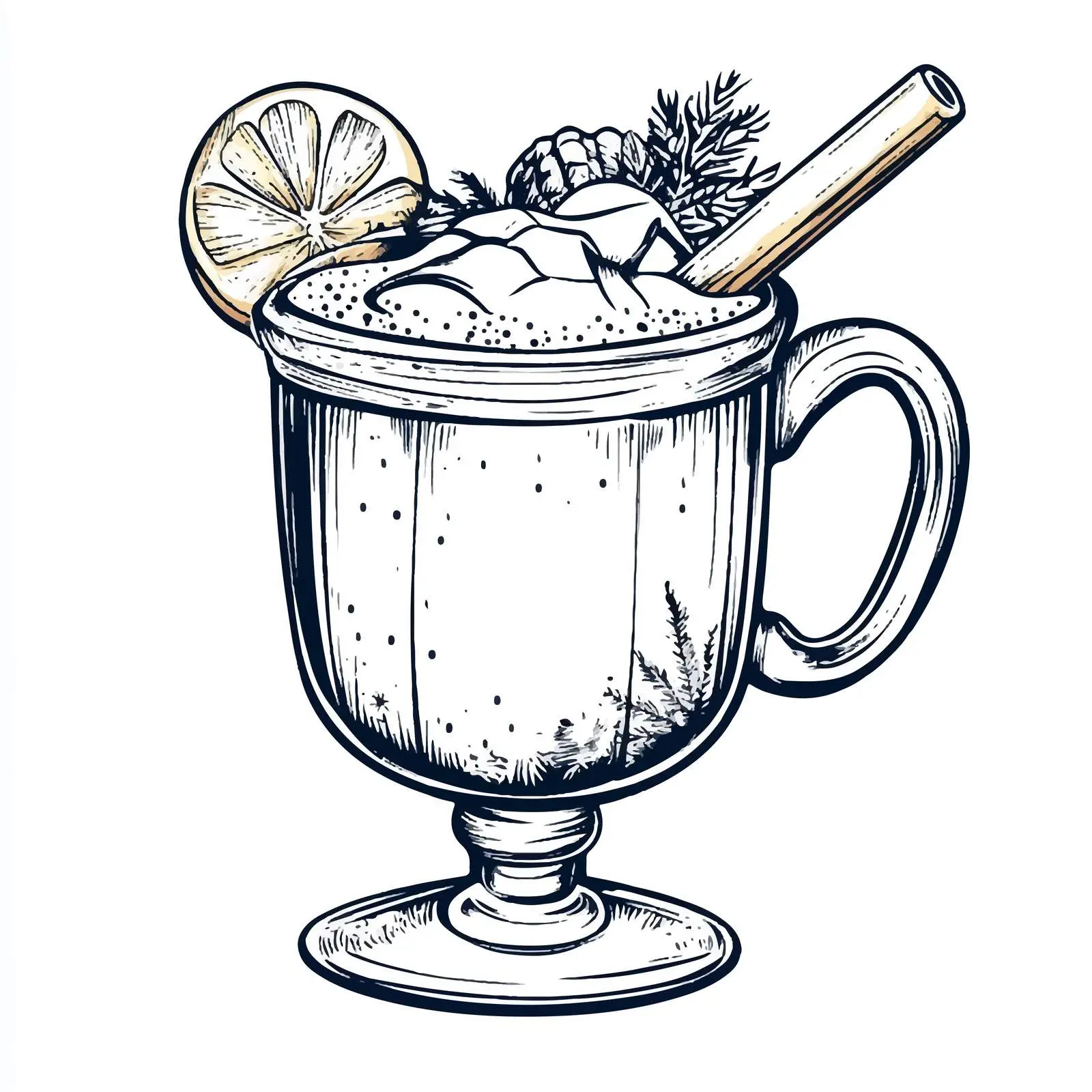 Hand Drawn Mulled Wine Sketch Illustration — free download from Dotvec