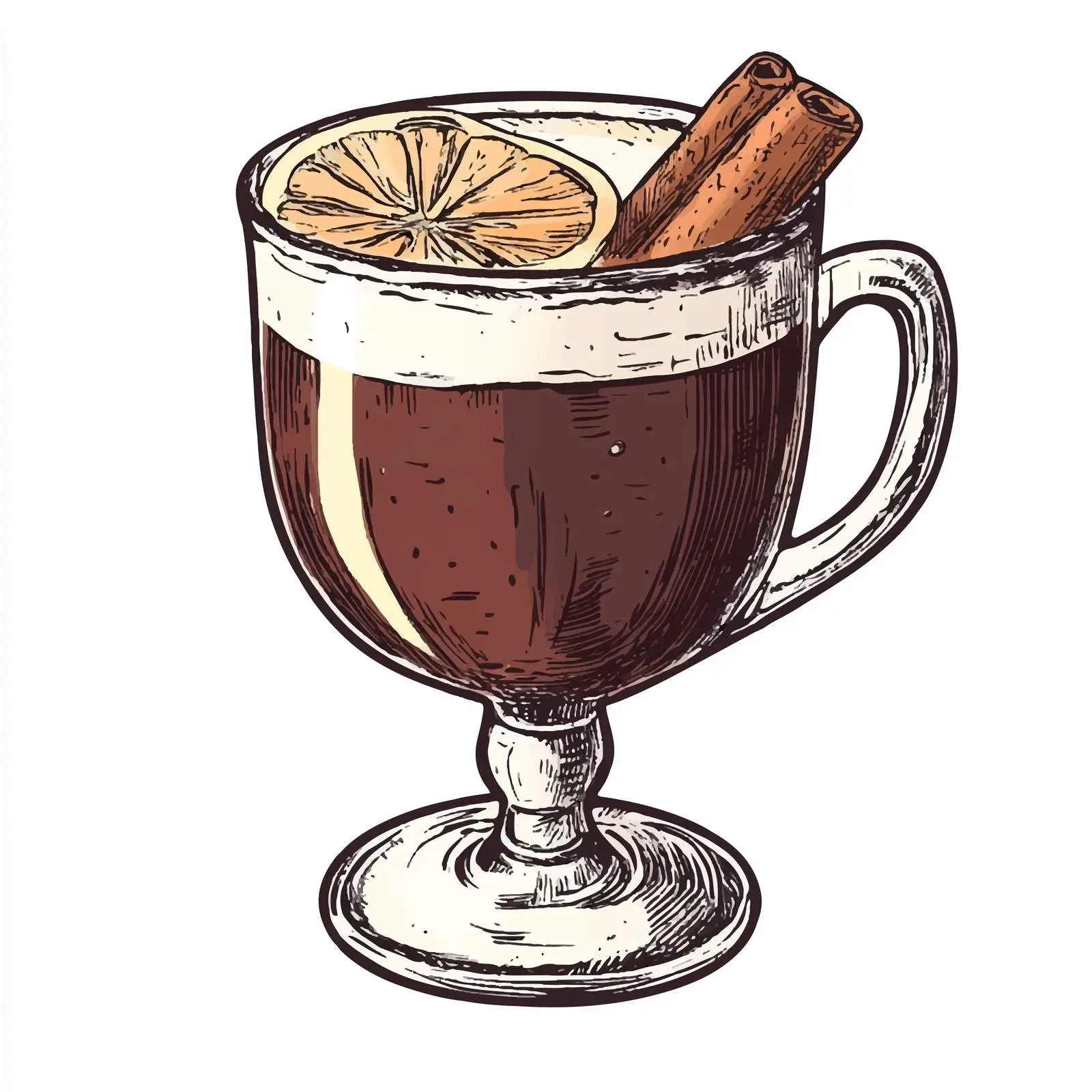 Hand Drawn Mulled Wine Sketch Illustration — free download from Dotvec