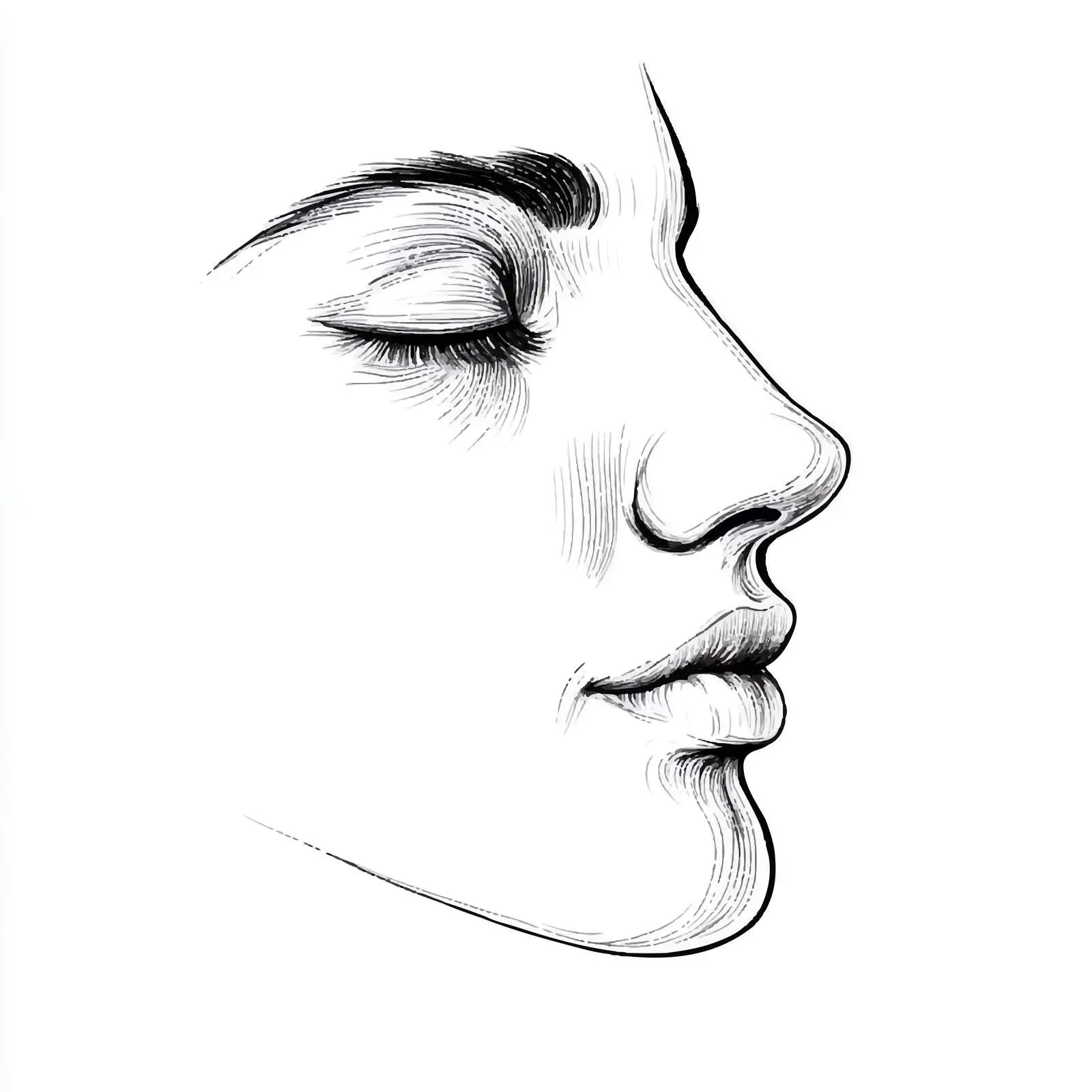 Hand-Drawn Nose Sketch Vector Illustration — free download from Dotvec