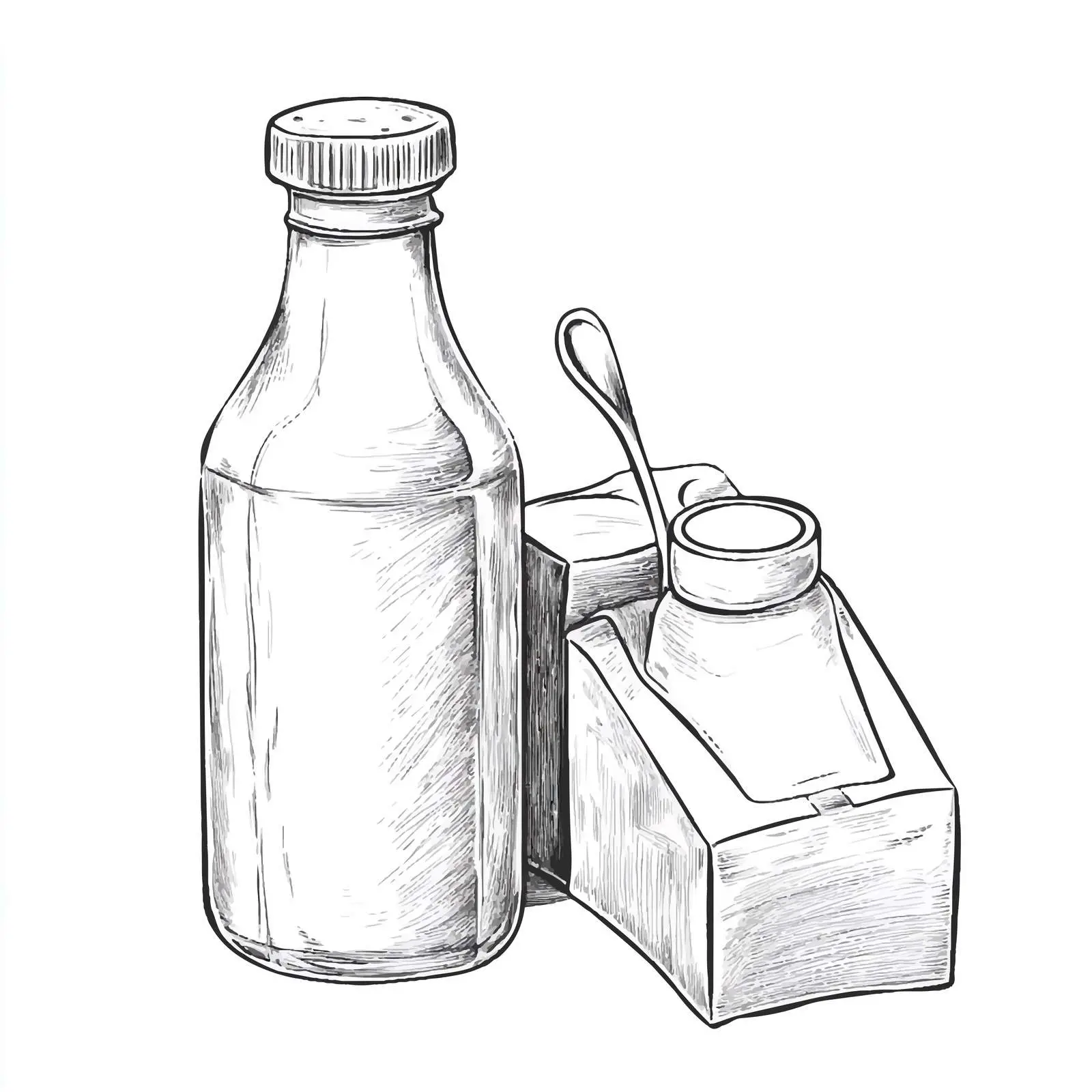 Hand-Drawn Juice and Milk Packaging Vectors — free download from Dotvec