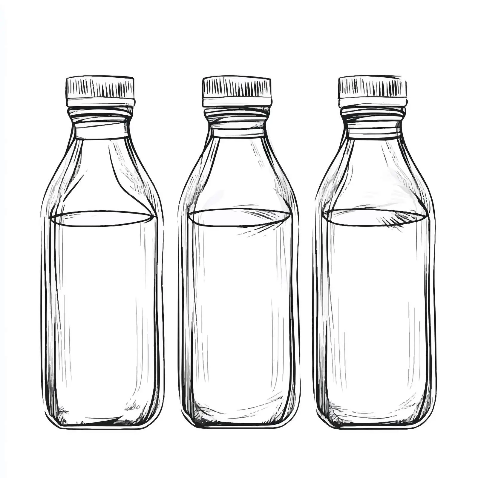 Hand-Drawn Juice and Milk Packaging Sketch — free download from Dotvec
