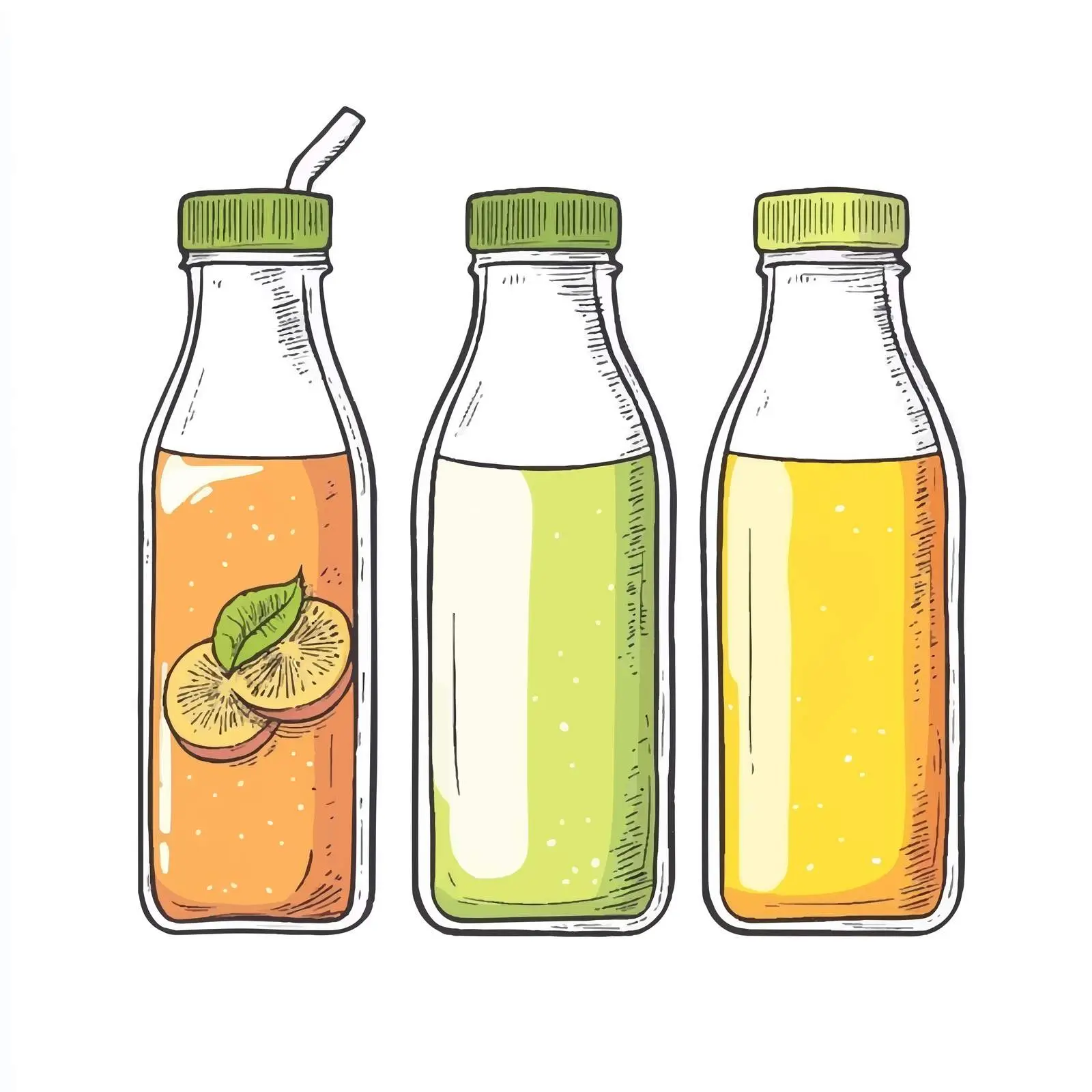 Hand-Drawn Juice and Milk Packaging Sketch — free download from Dotvec