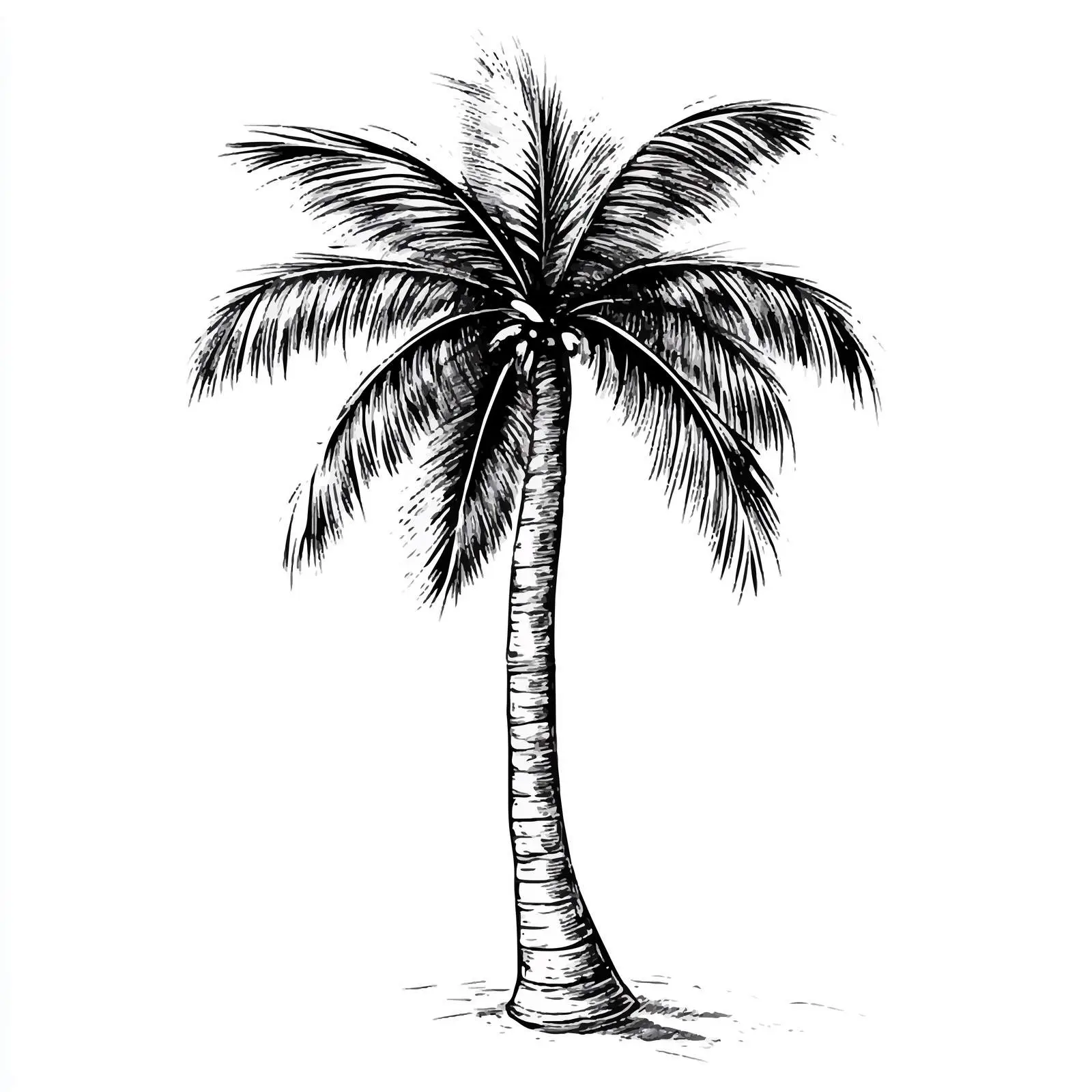 Hand Drawn Palm Tree Sketch Vector Art — free download from Dotvec
