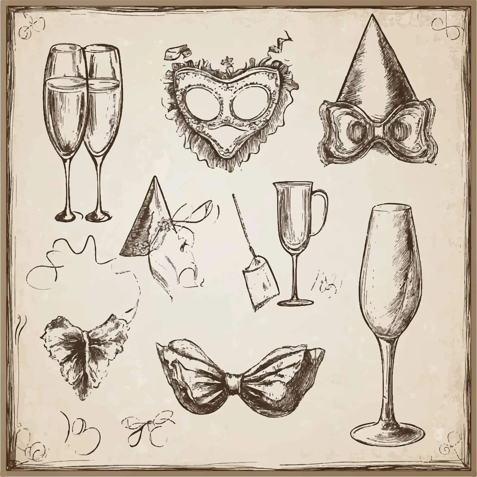 Hand-Drawn Balloon Party Sketch Collection — free download from Dotvec