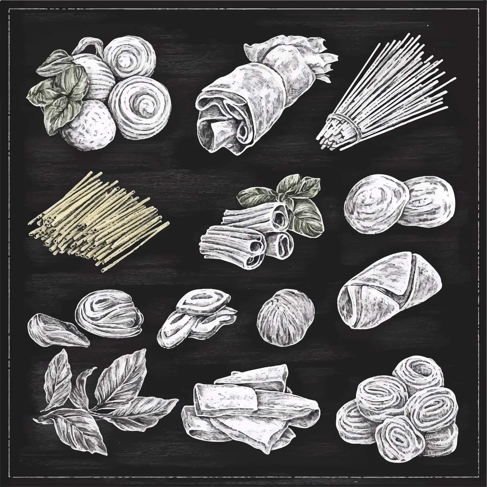 Hand Drawn Italian Pasta Sketches Collection — free download from Dotvec