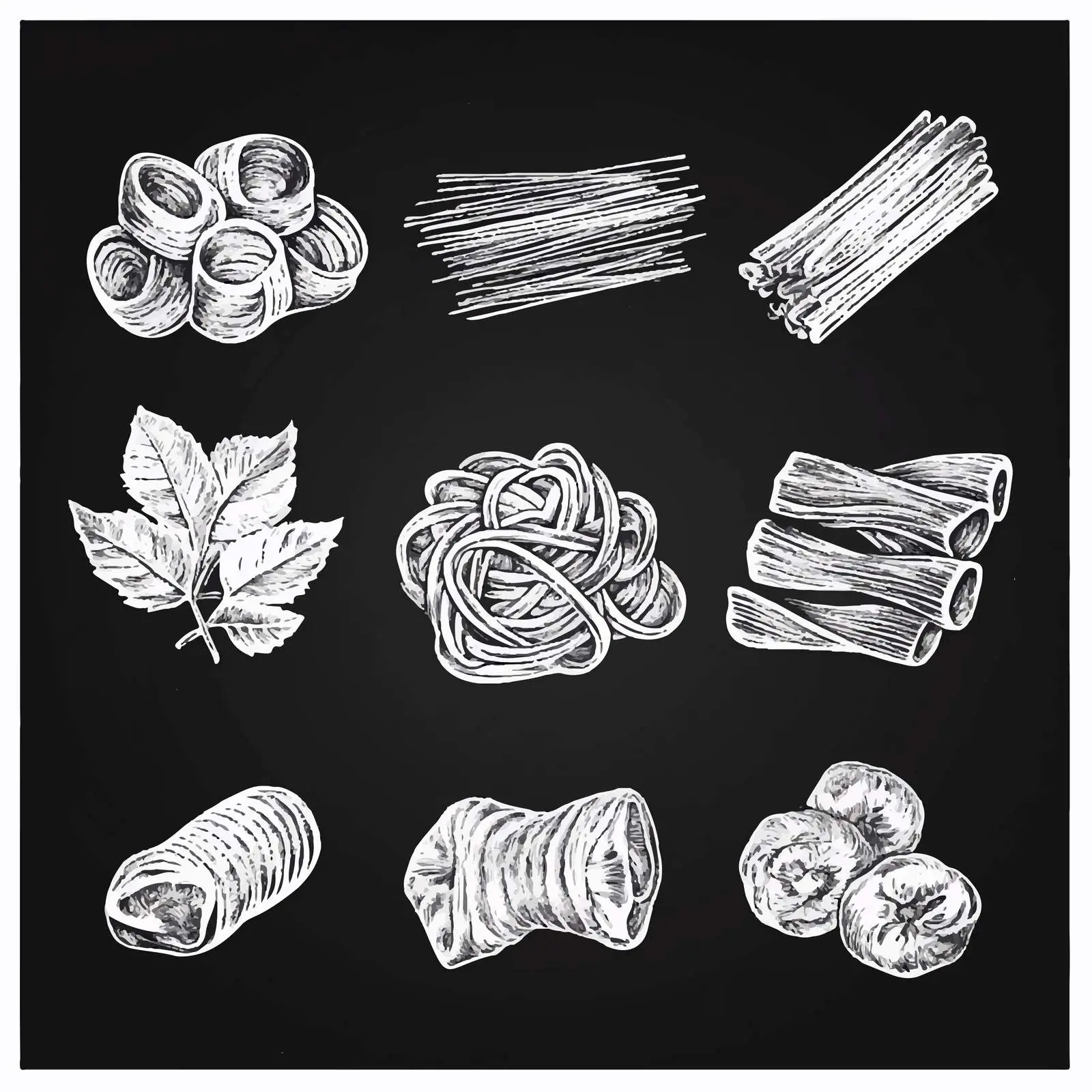 Hand-Drawn Pasta Sketches Collection — free download from Dotvec