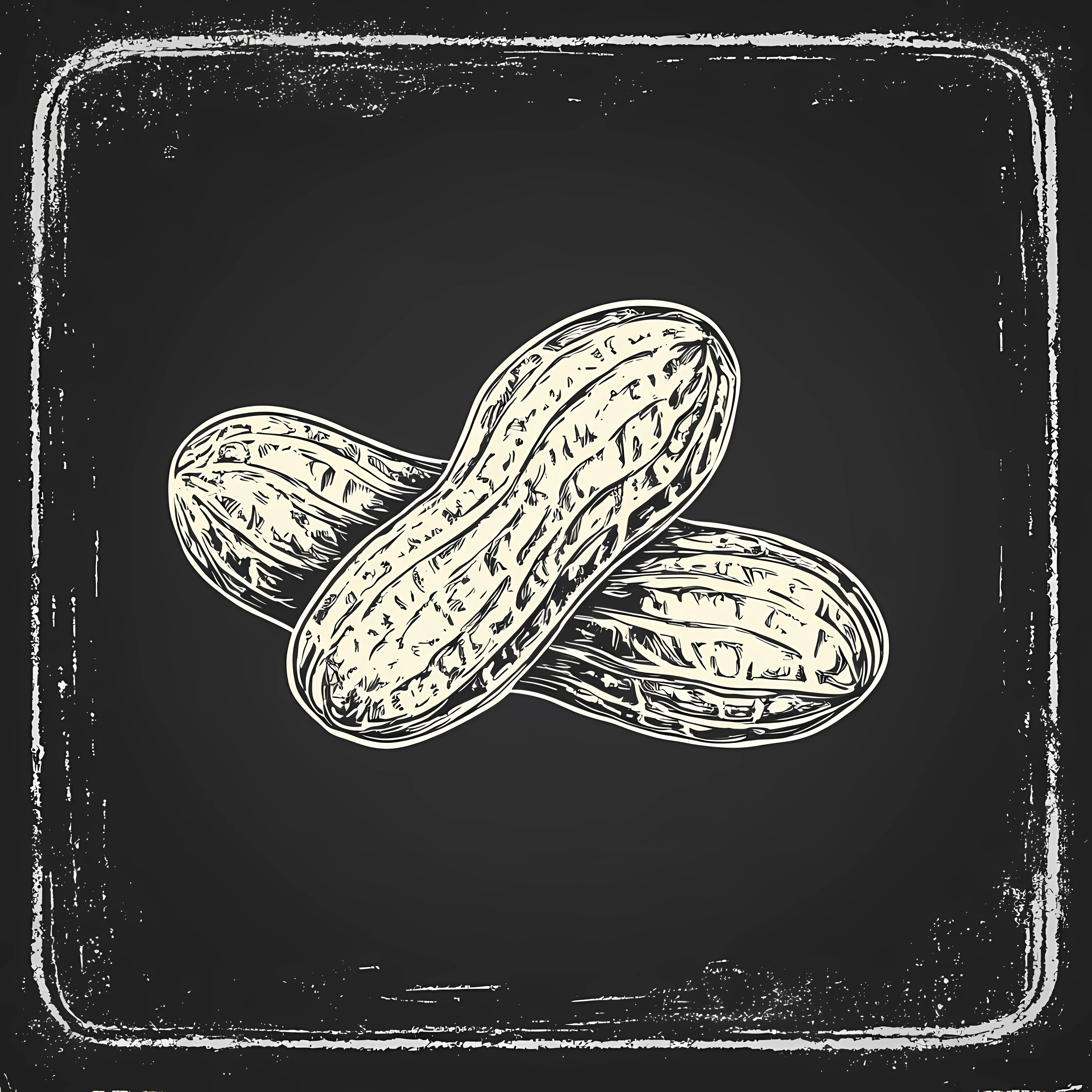Hand Drawn Peanut Sketch on Chalkboard — free download from Dotvec