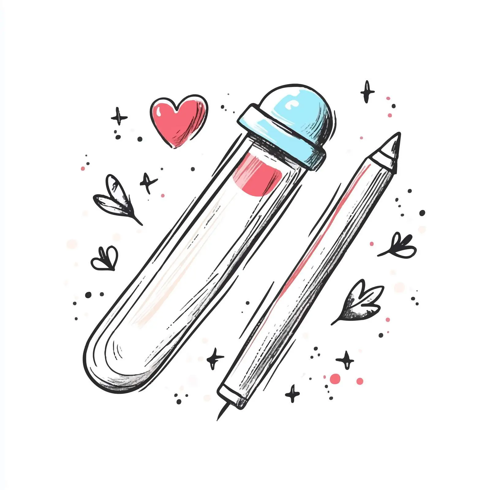 Hand-Drawn Pregnancy Test Sketch Icon — free download from Dotvec