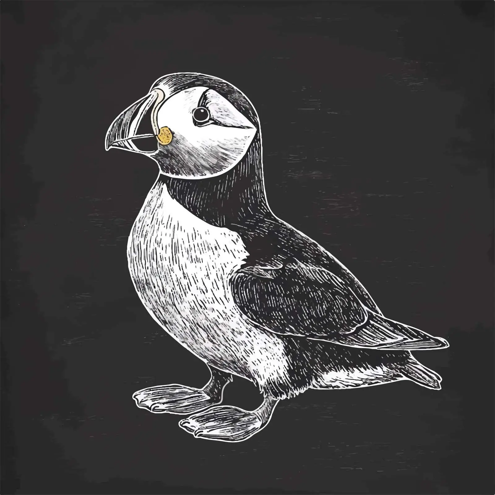 Hand Drawn Puffin Sketch for Vector Art — free download from Dotvec