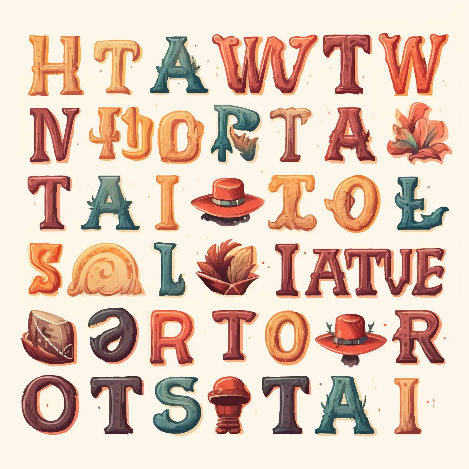 Vintage Western Font with Shadows — free download from Dotvec