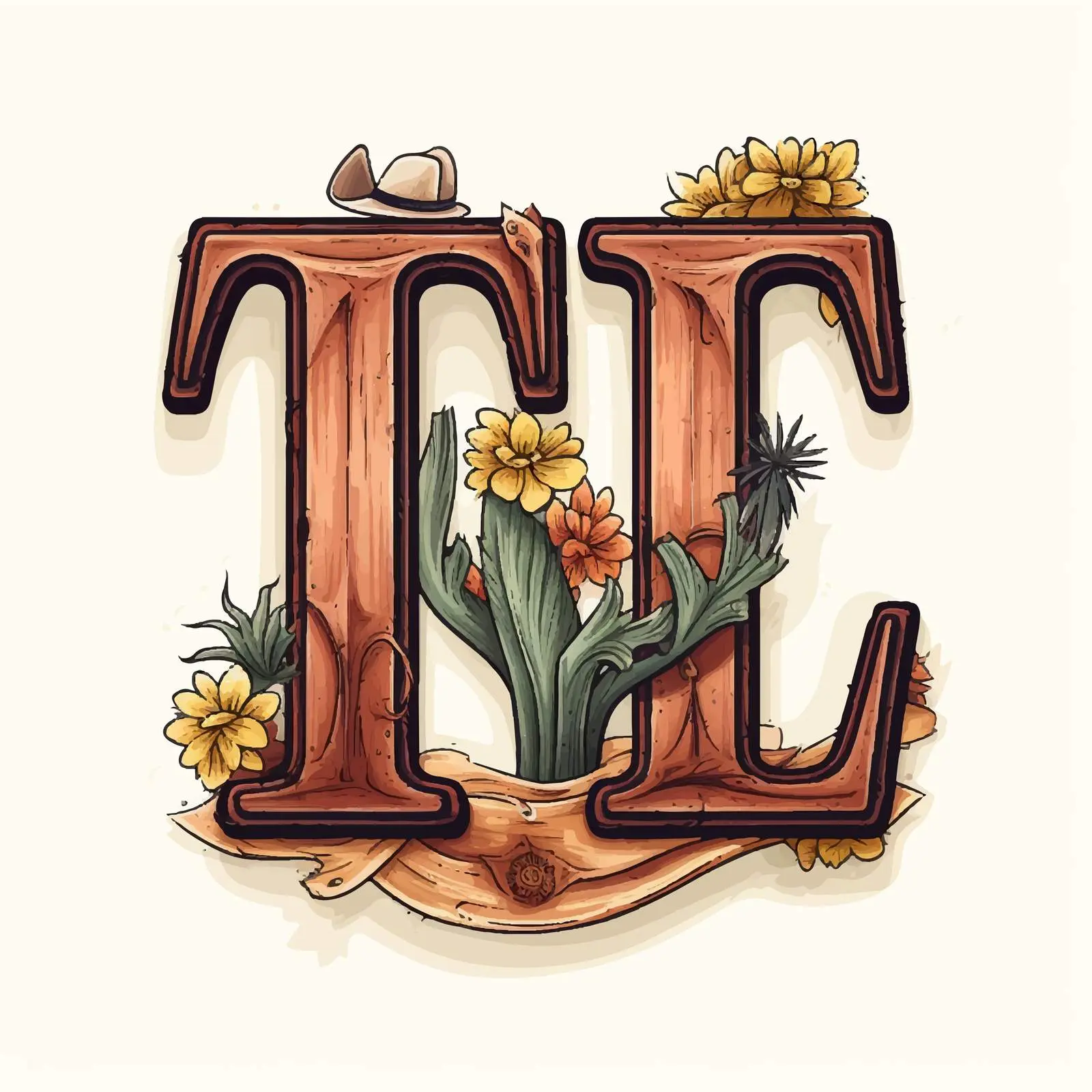Hand Drawn Vintage Western Font with Shadows — free download from Dotvec