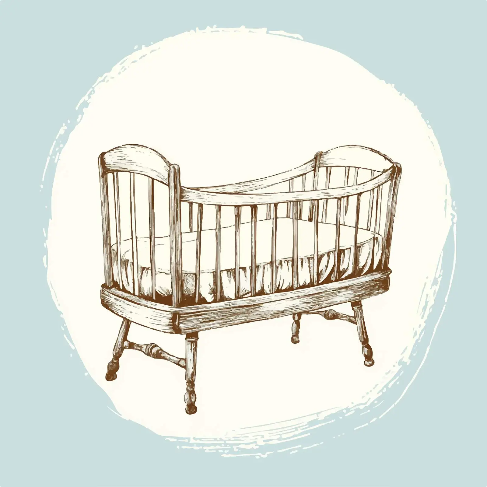 Hand Drawn Round Cotton Sketch Symbol — free download from Dotvec