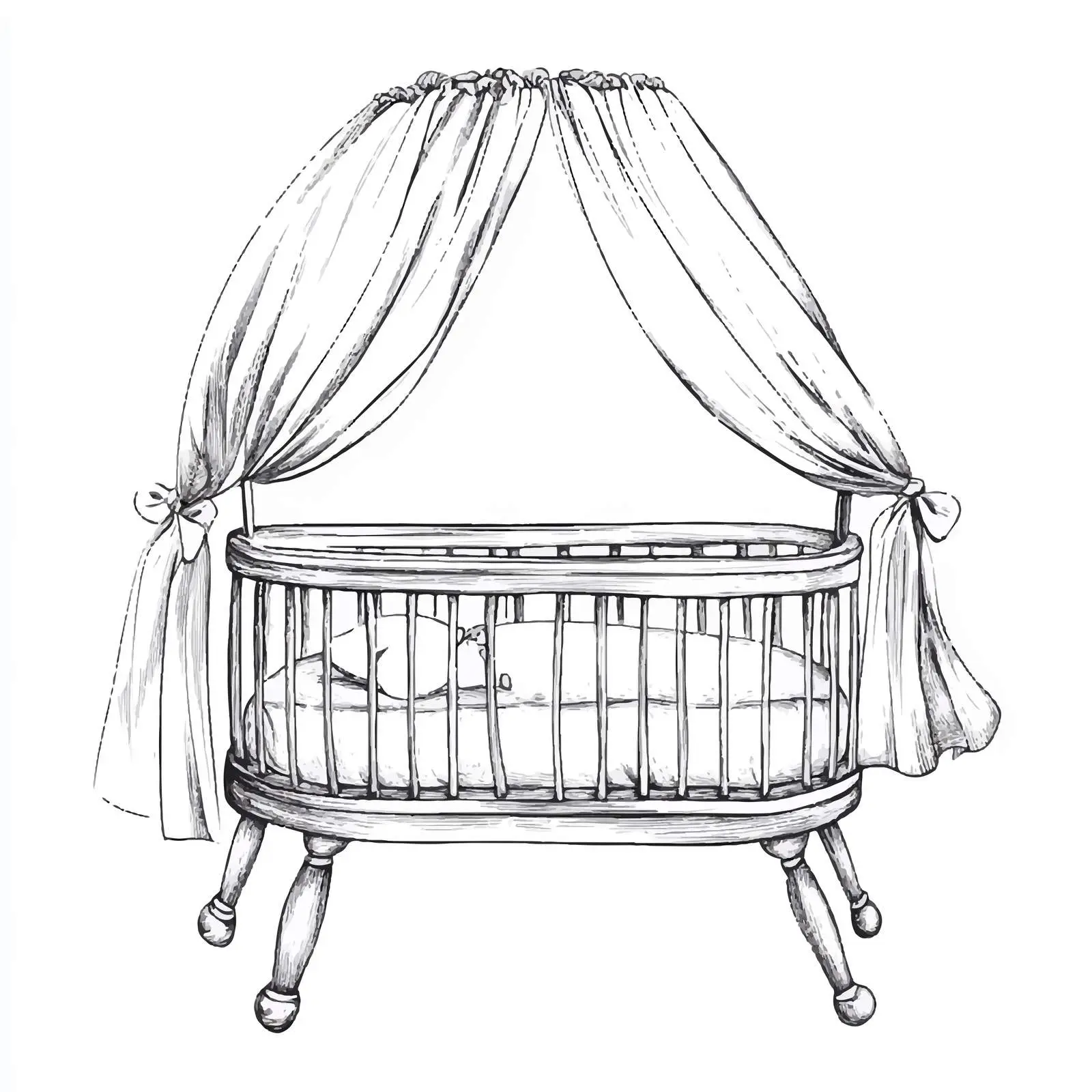 Hand Drawn Round Cotton Sketch Symbol — free download from Dotvec