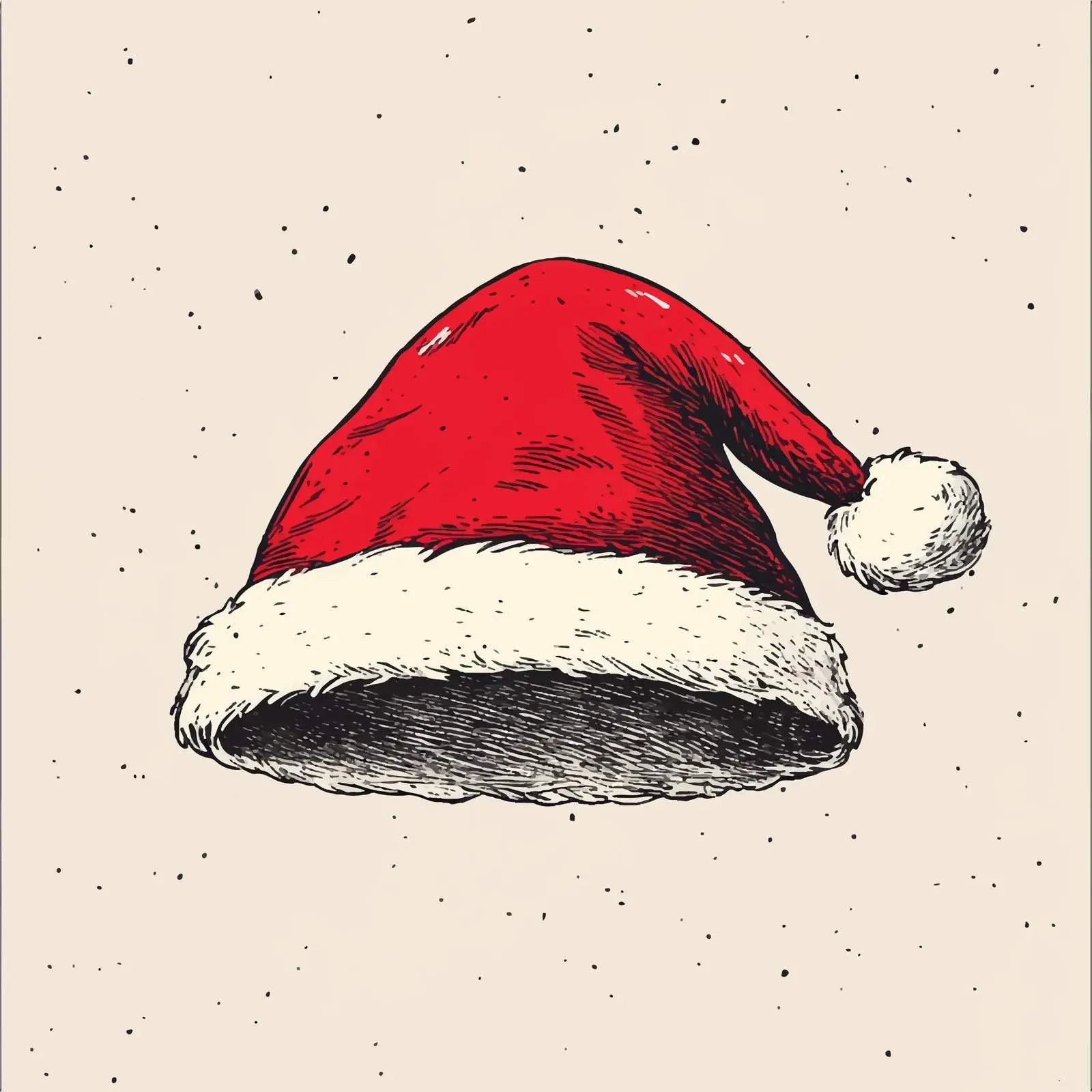 Hand-Drawn Santa Hat Sketch Vector Design — free download from Dotvec